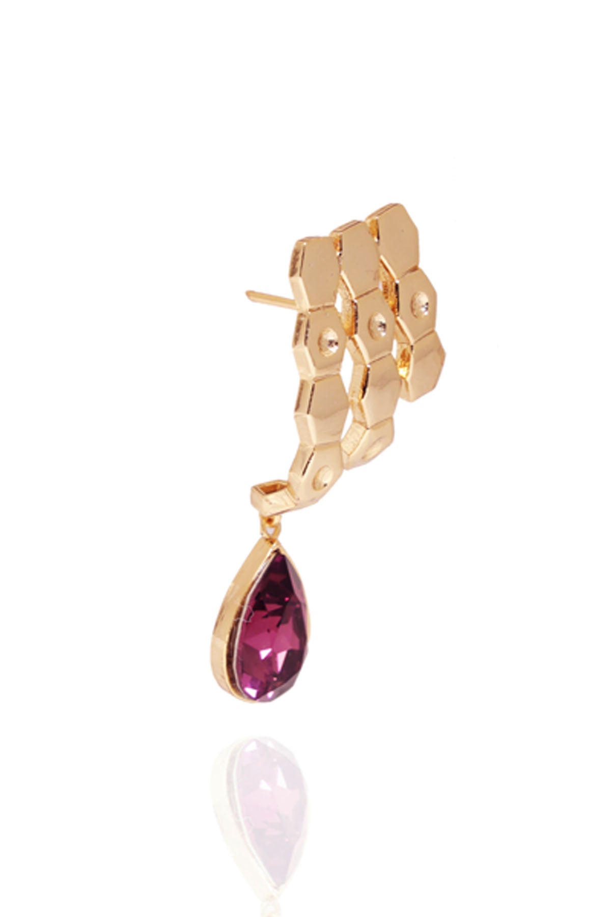 Wine Drop Swarovski Ear Studs