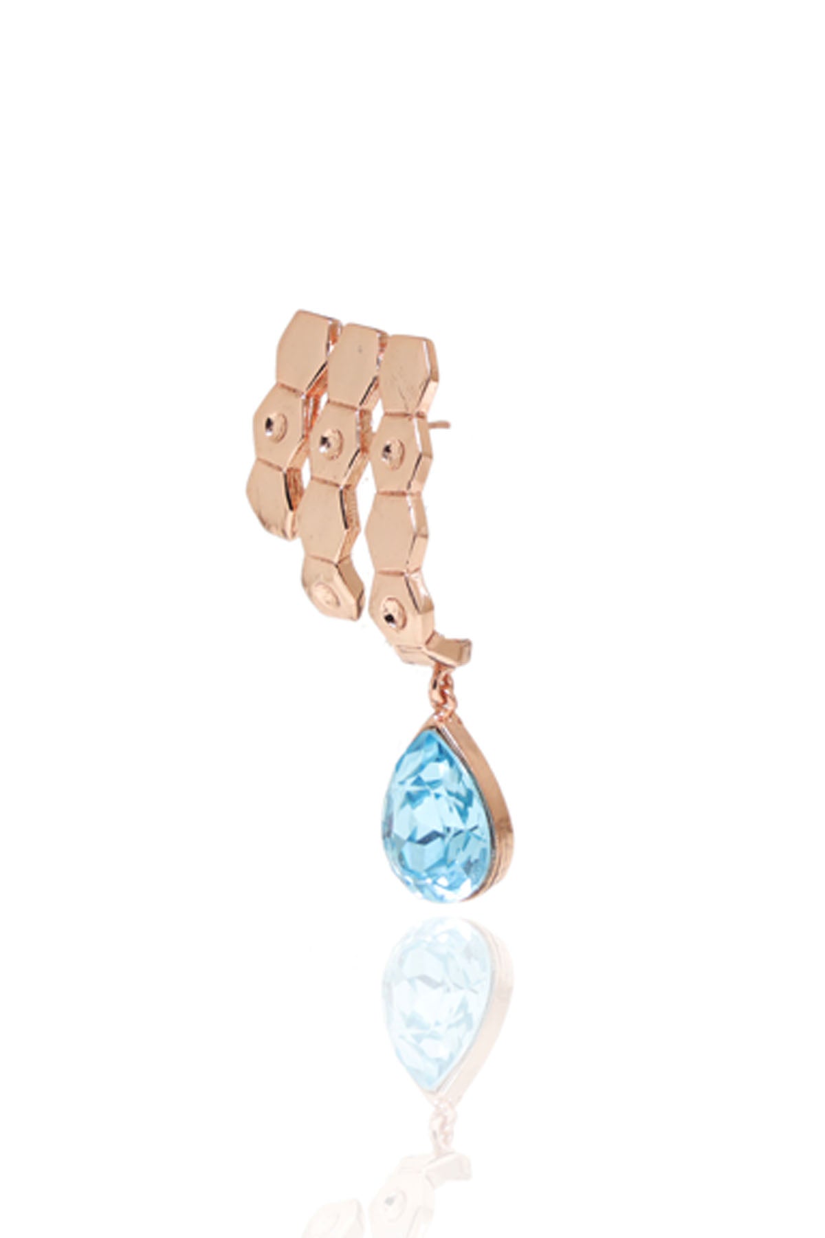 Blue Drop Swarovski Ear Studs