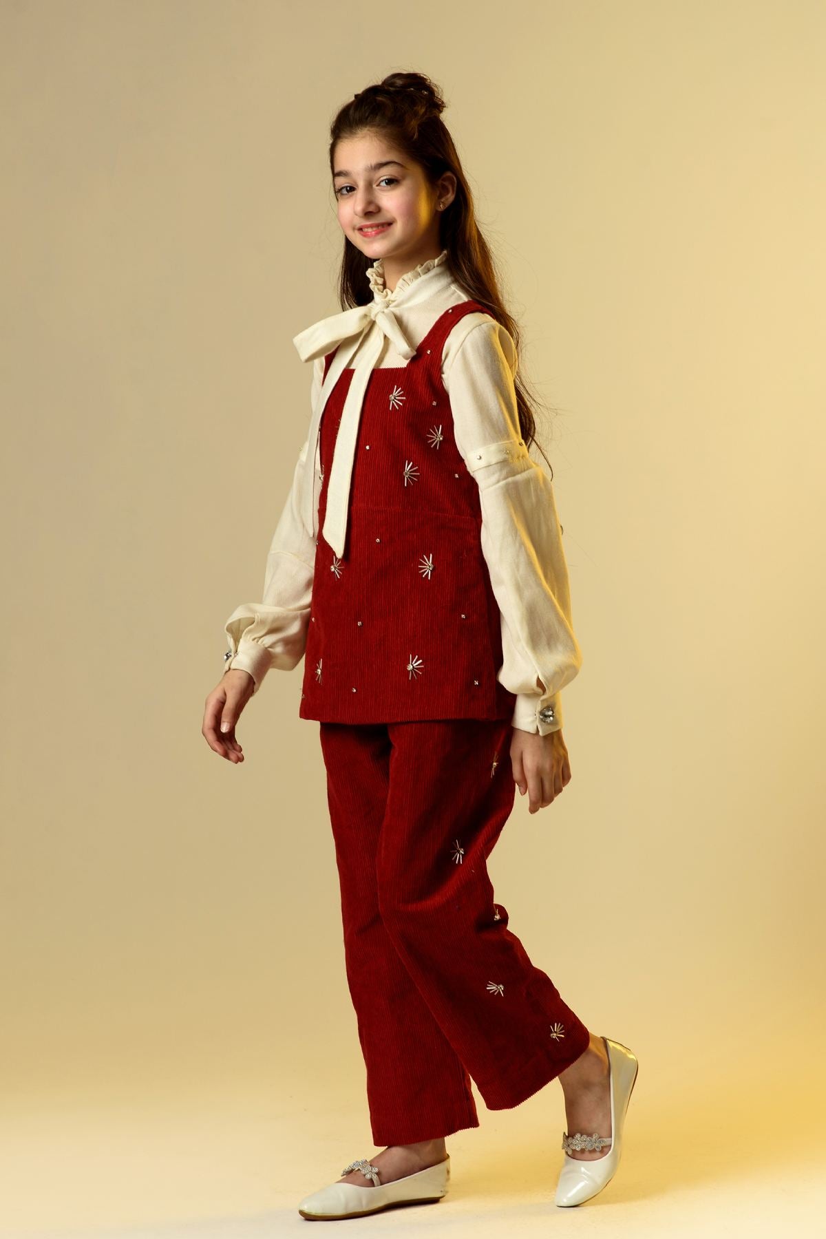 Embellished Corduroy Set