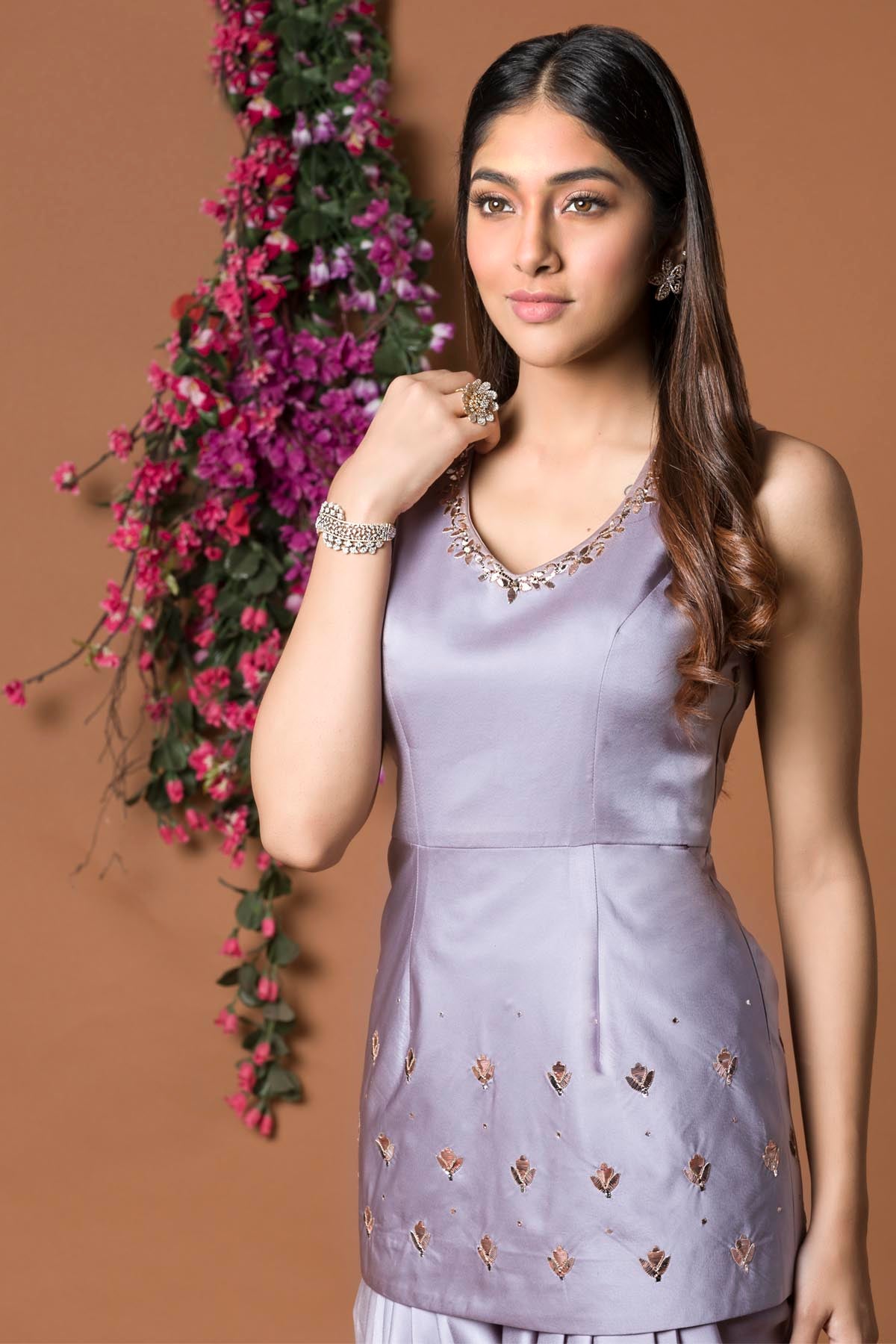 Embellished Dhoti Skirt Set