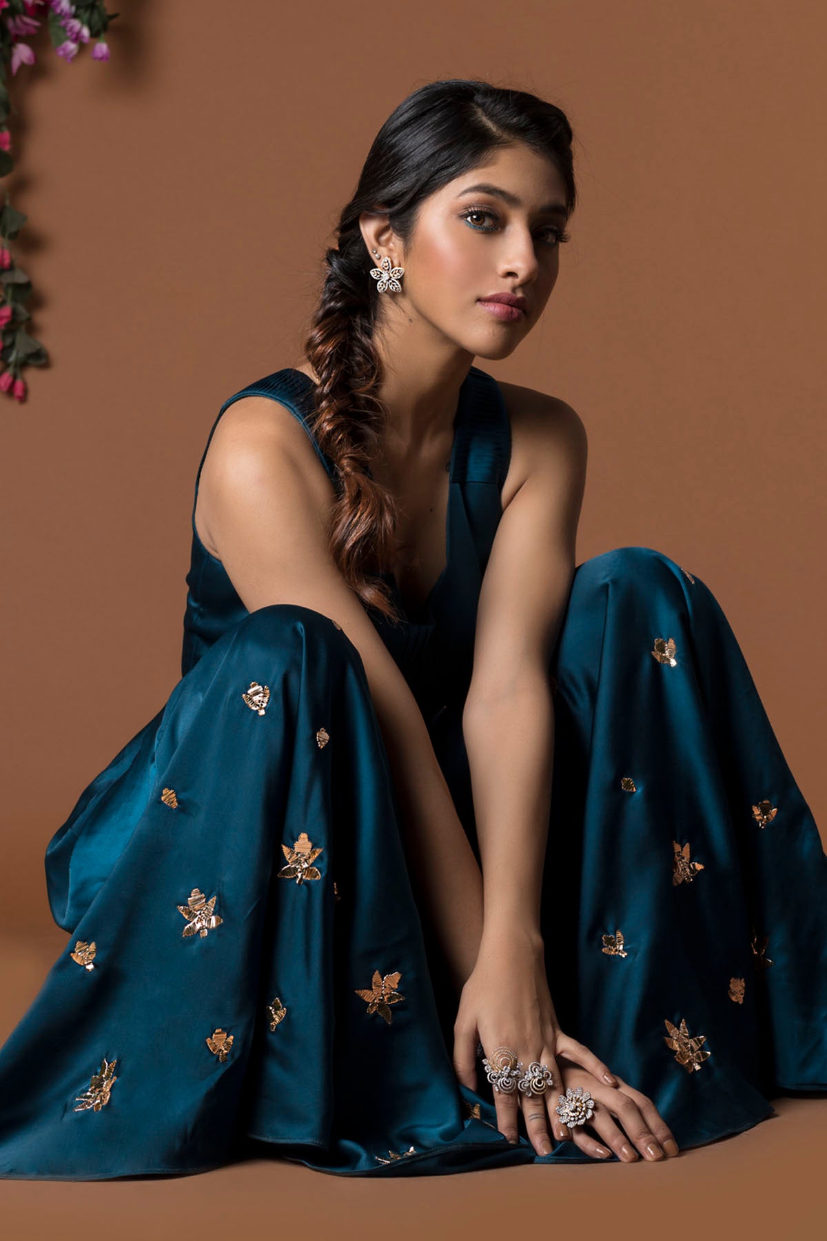 Embellished Flared Jumpsuit