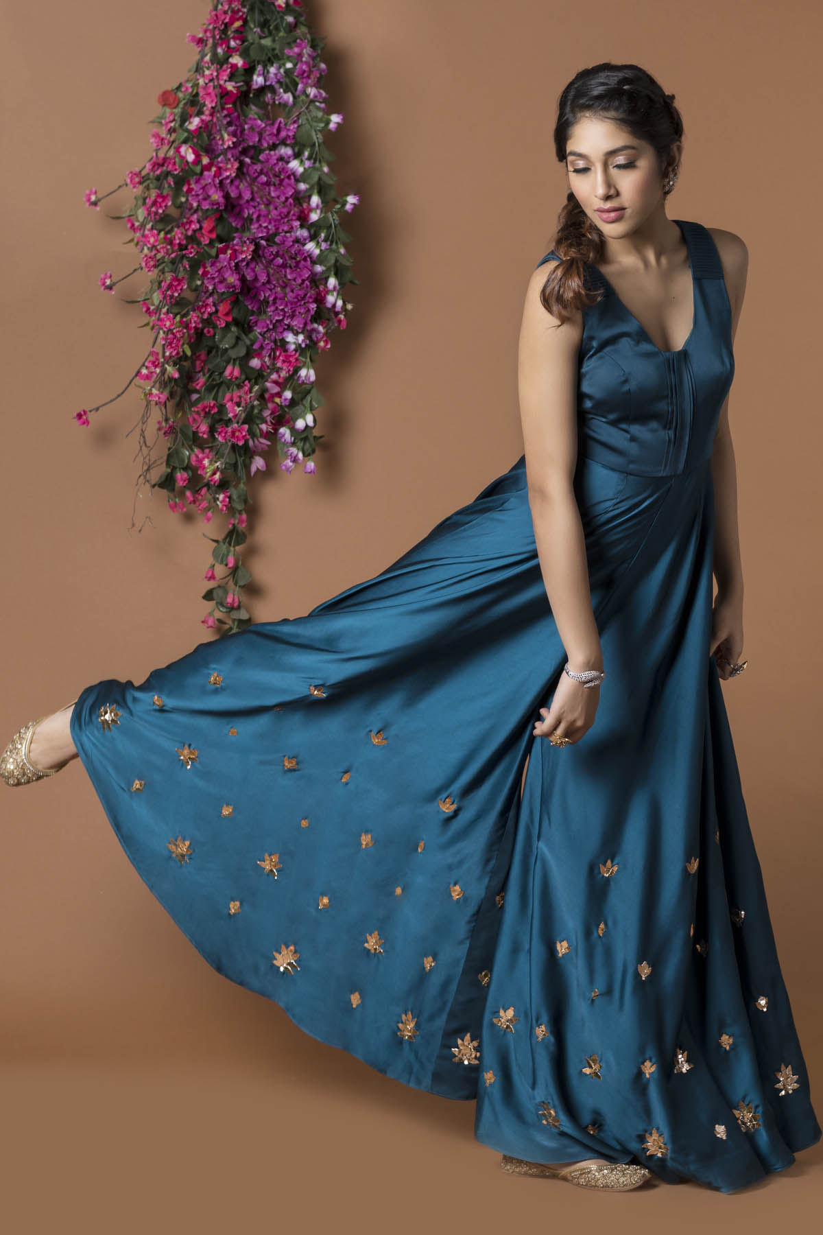 Embellished Flared Jumpsuit