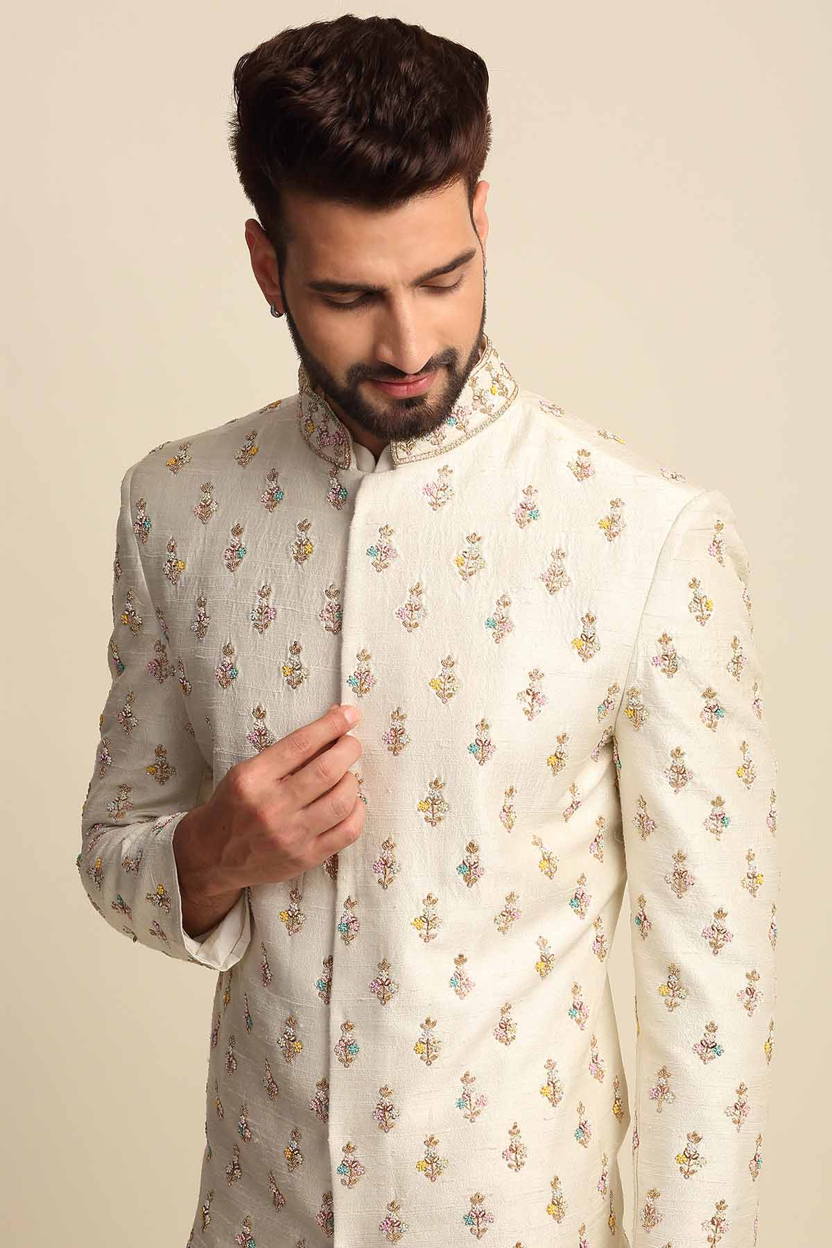 Zardosi Embroidered Sherwani Set