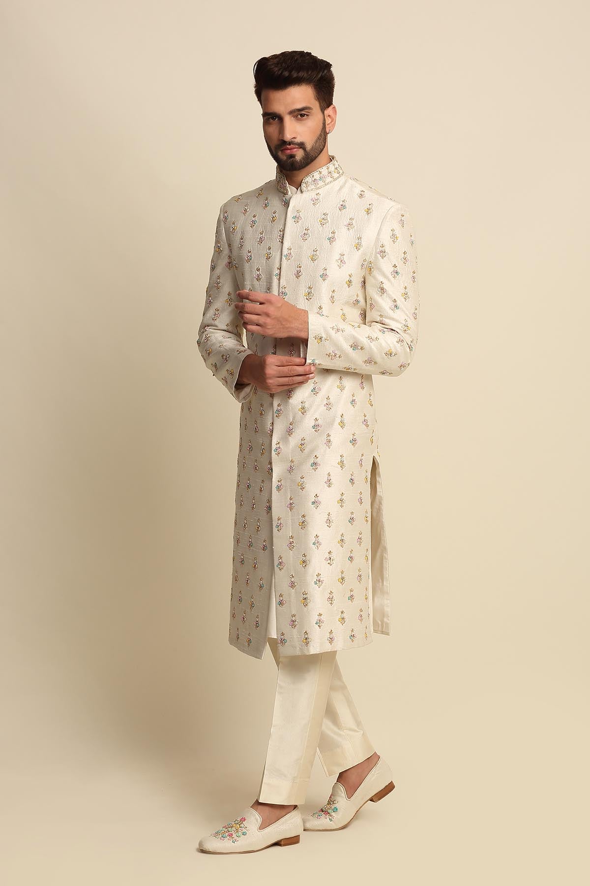 Zardosi Embroidered Sherwani Set