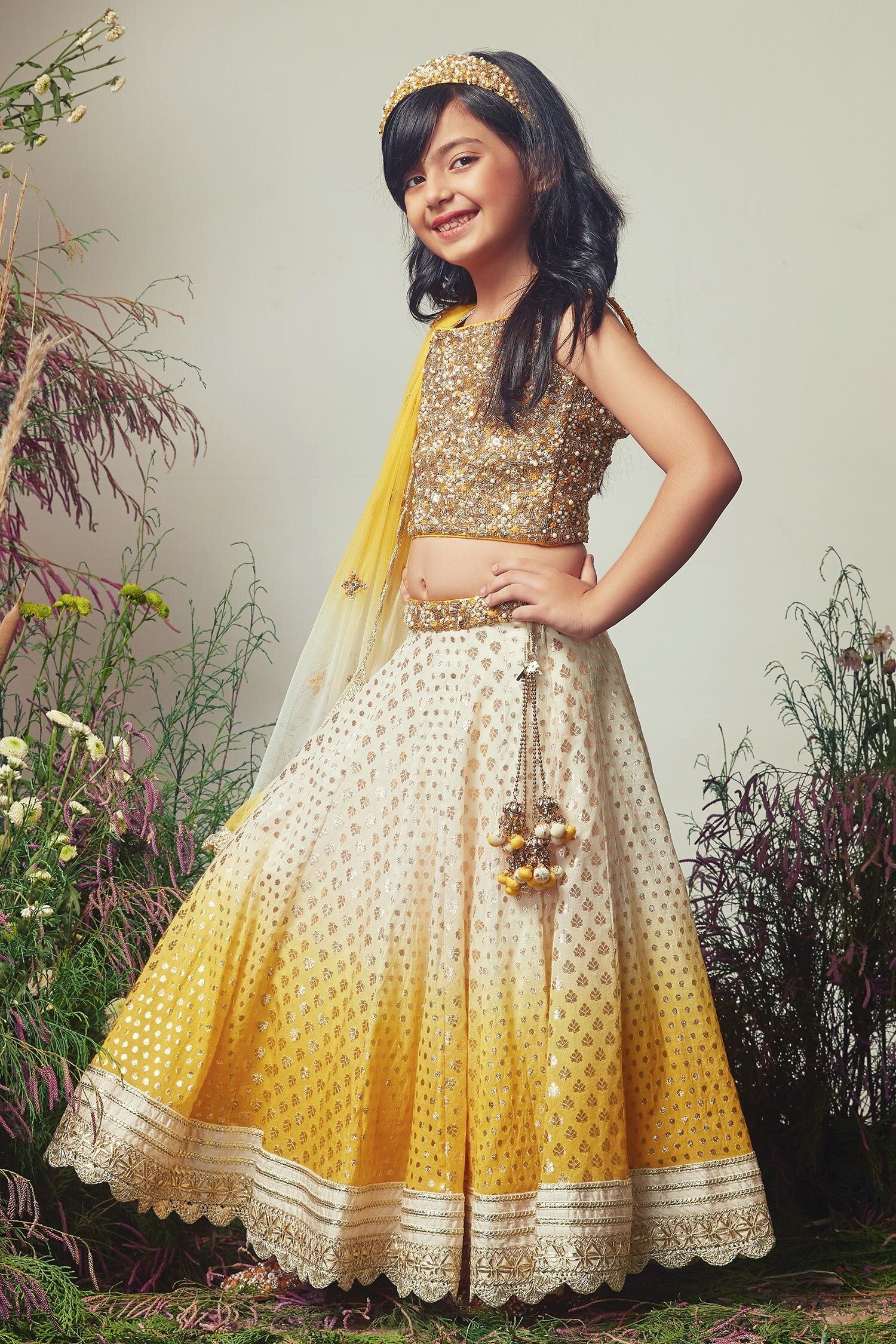 Ombre 3 Layered Lehenga Set
