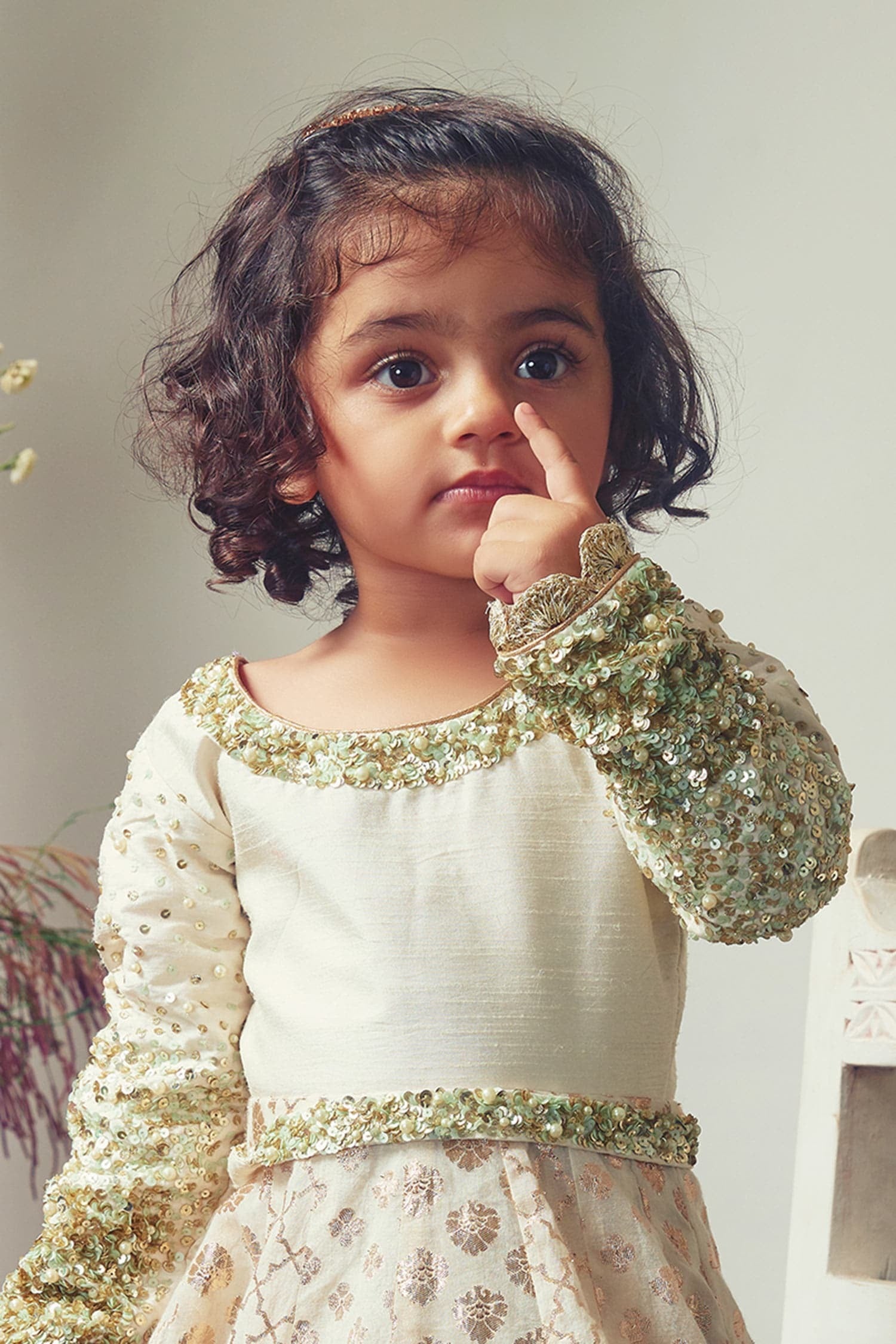 Sequins Ombre Anarkali Set