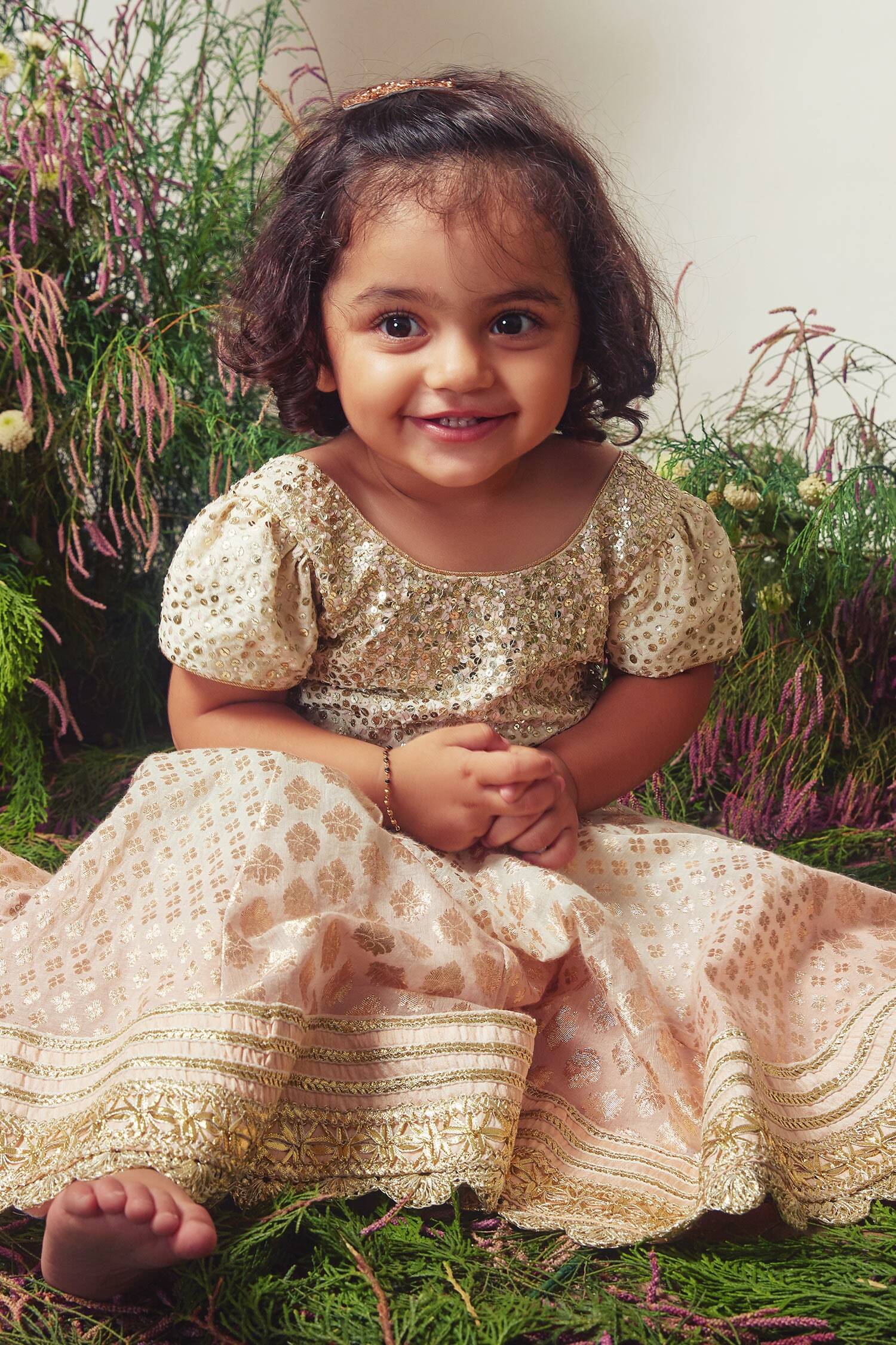 Designer Hand embroidered ombre gown by Priyanka Jain Online at Scrollnshops