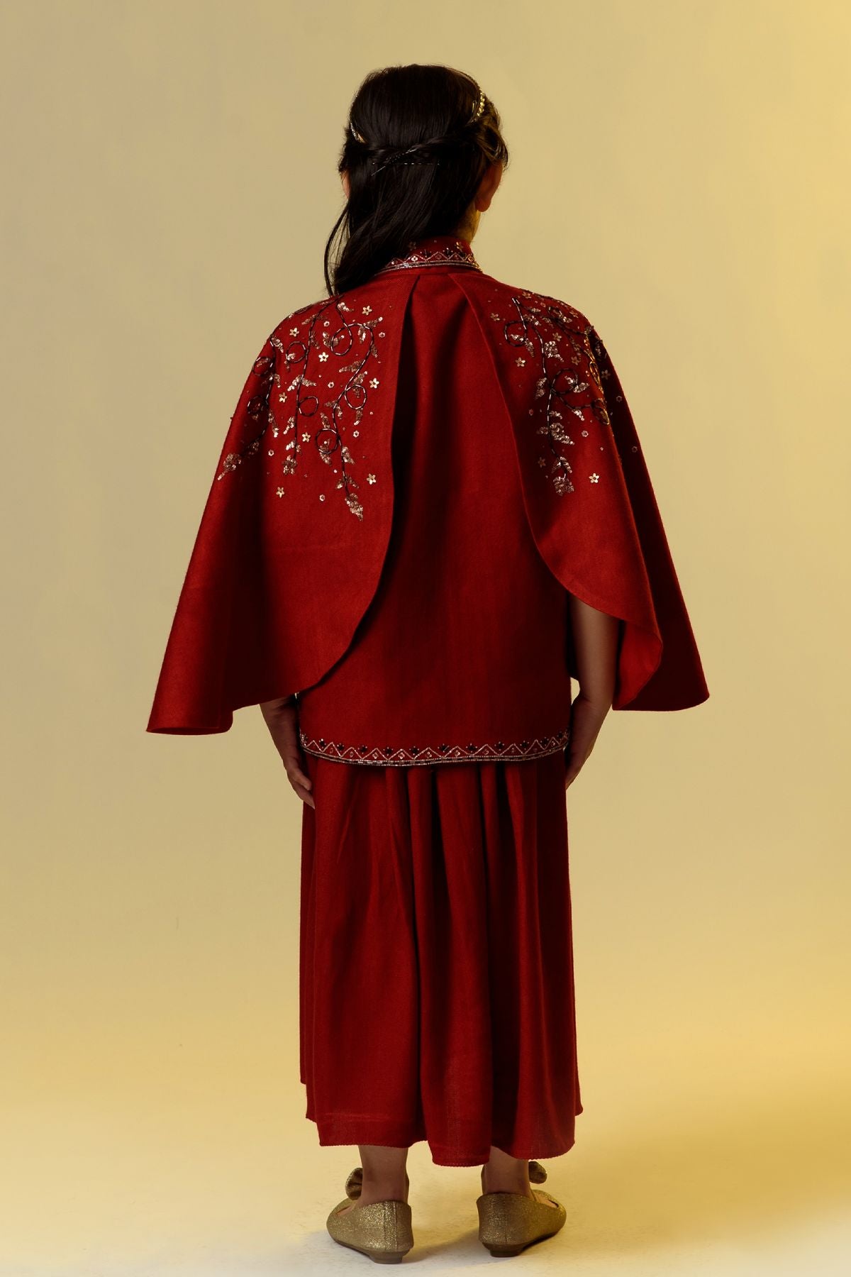 Flared Jacket & Dress Set