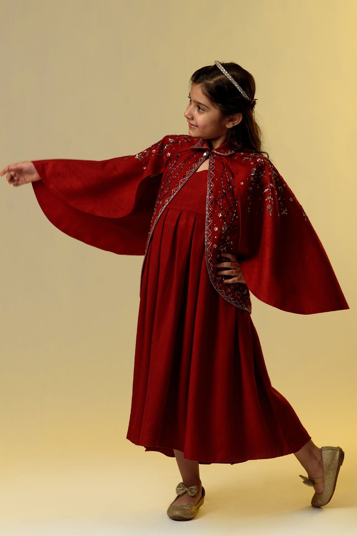 Flared Jacket & Dress Set