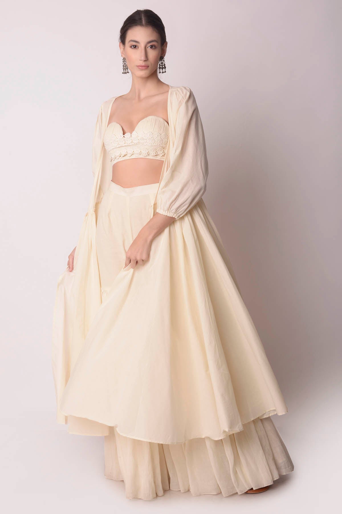 Flared Jacket & Sharara Set