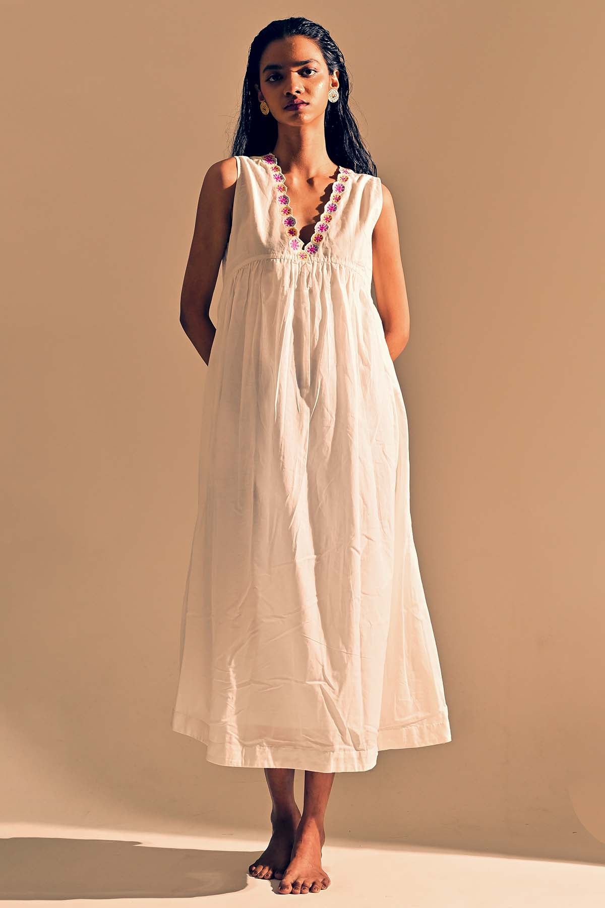 Floral Embroidered Dress
