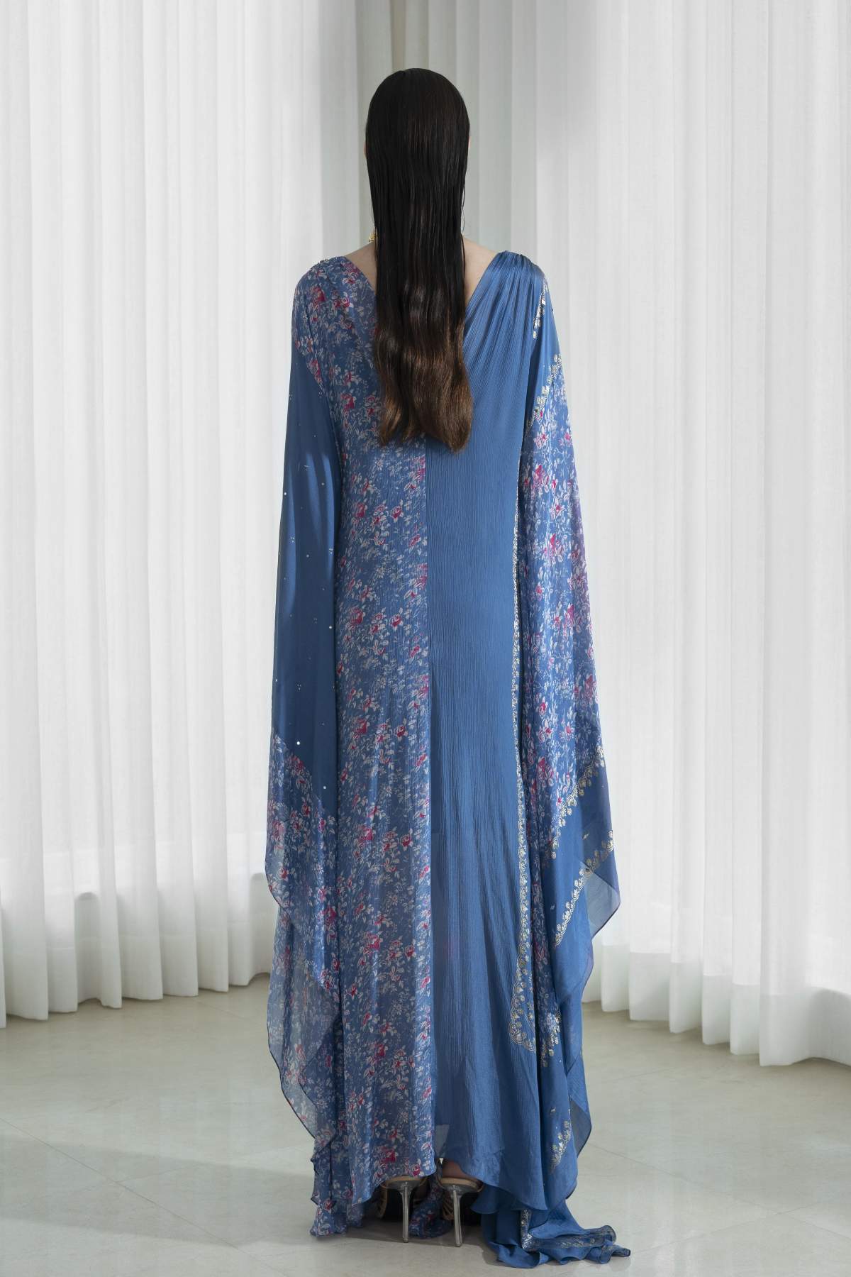 Foil Printed Slit Kaftan