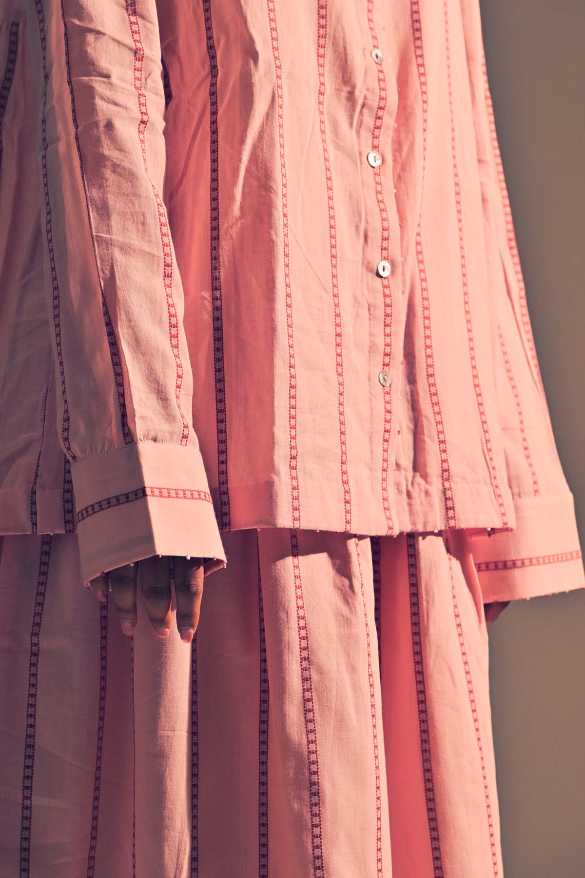 Folded Cuff Cotton Shirt