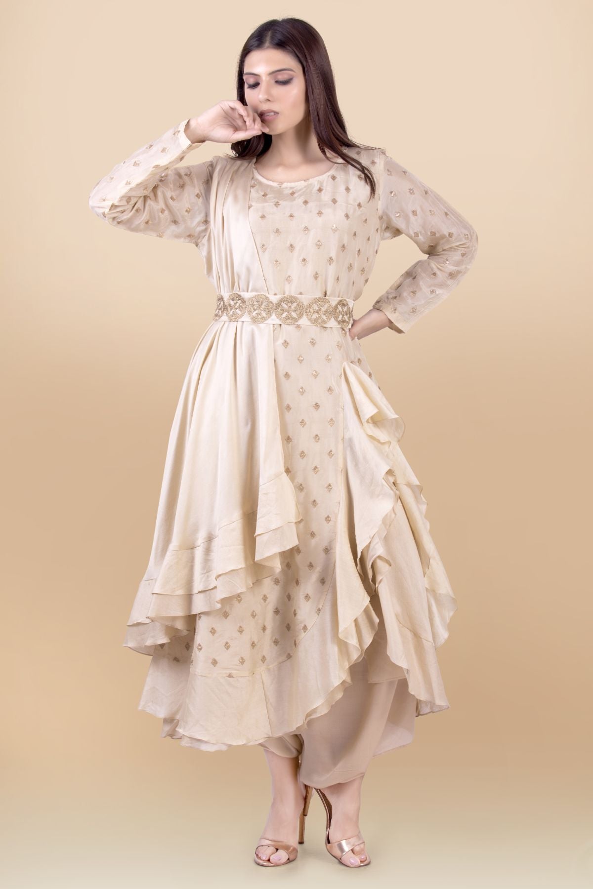 Buy Frill Top & Dhoti Set for Women Online