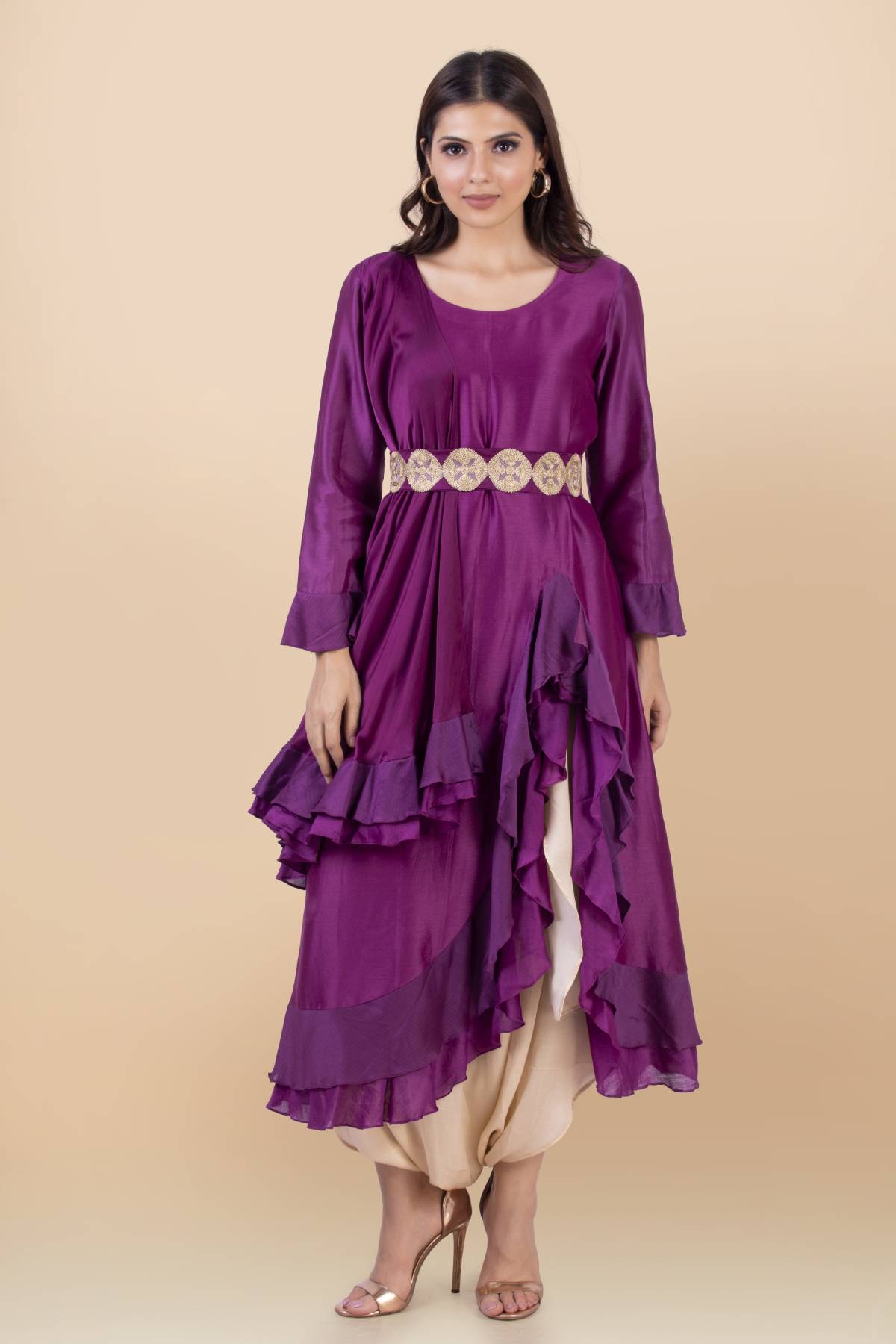 Buy Frill Top & Dhoti Set for Women Online