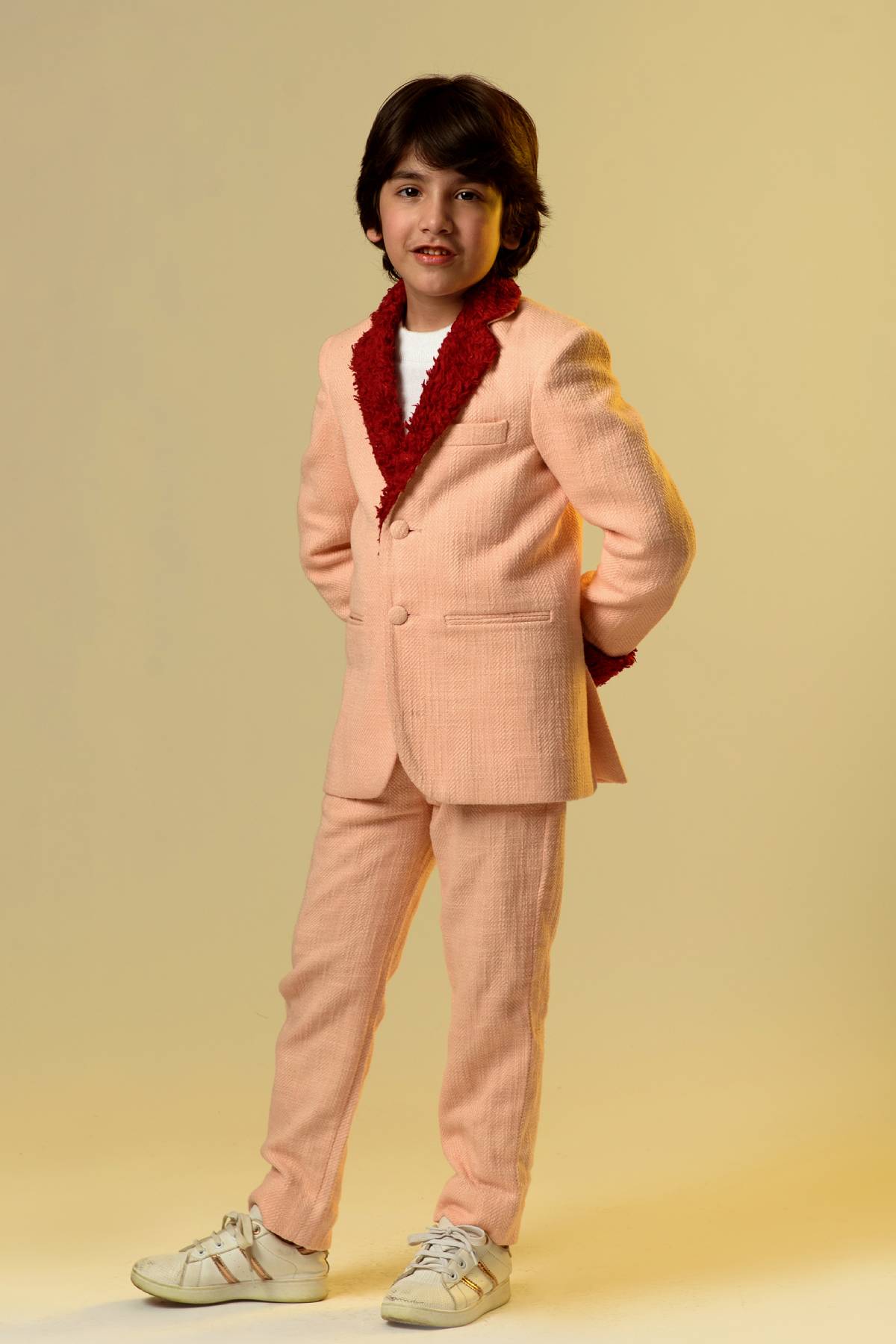 Fur Detailed Blazer Set