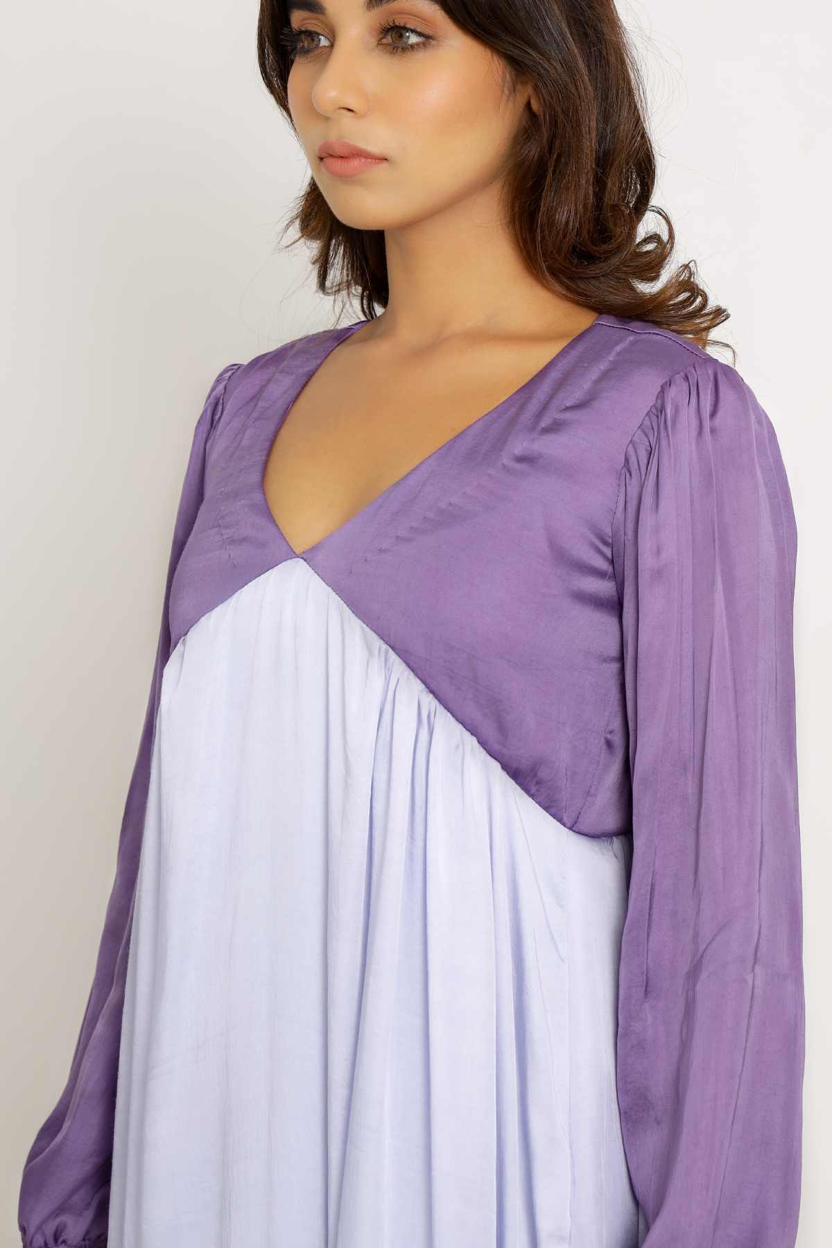 Gathered Bishop Dress