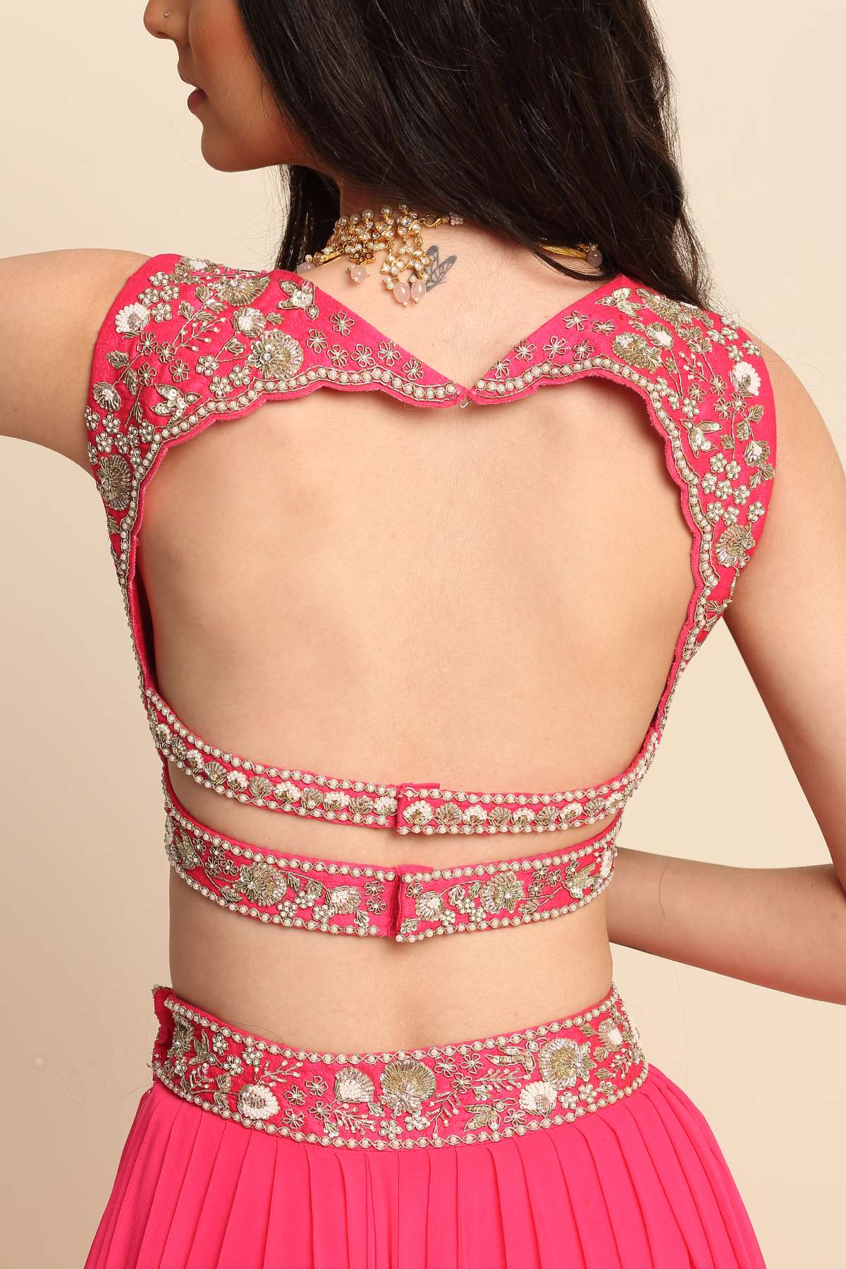 Gathered Lehenga Set