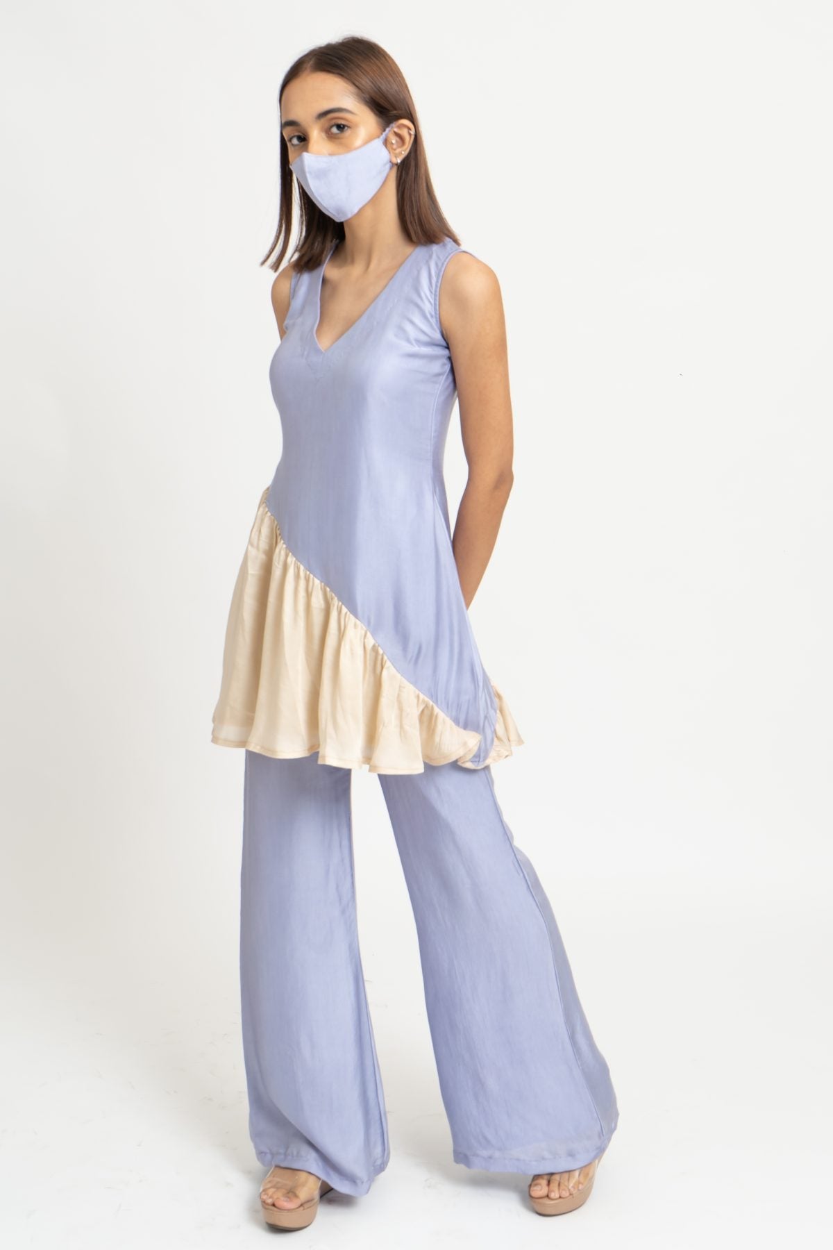 Lilac Gathered Tunic & Pants