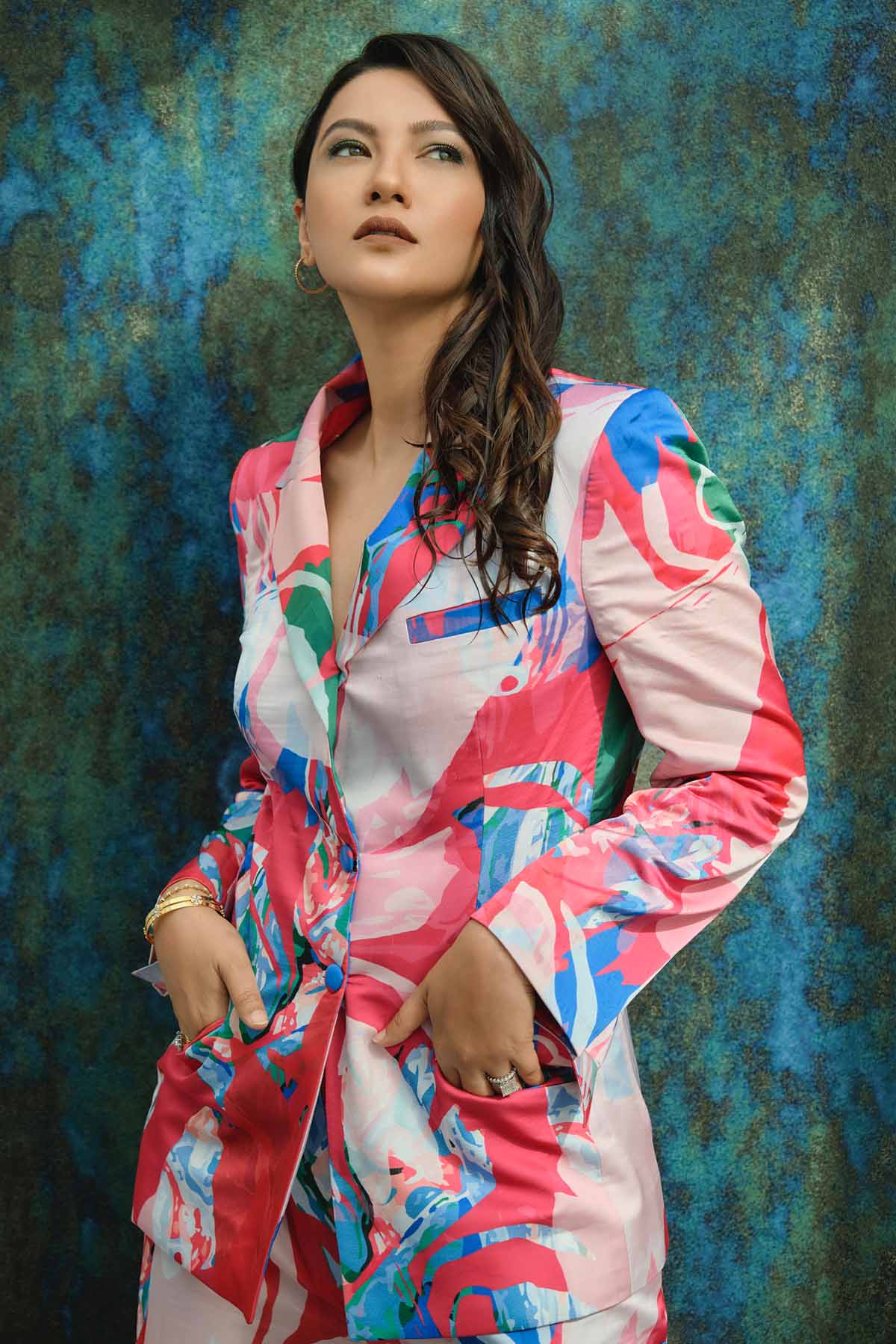 Abstract Jacket & Pant Set