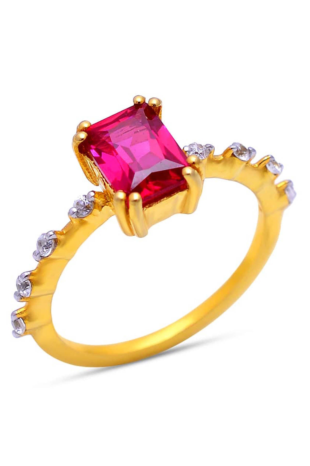Genuine Ruby Studded Ring