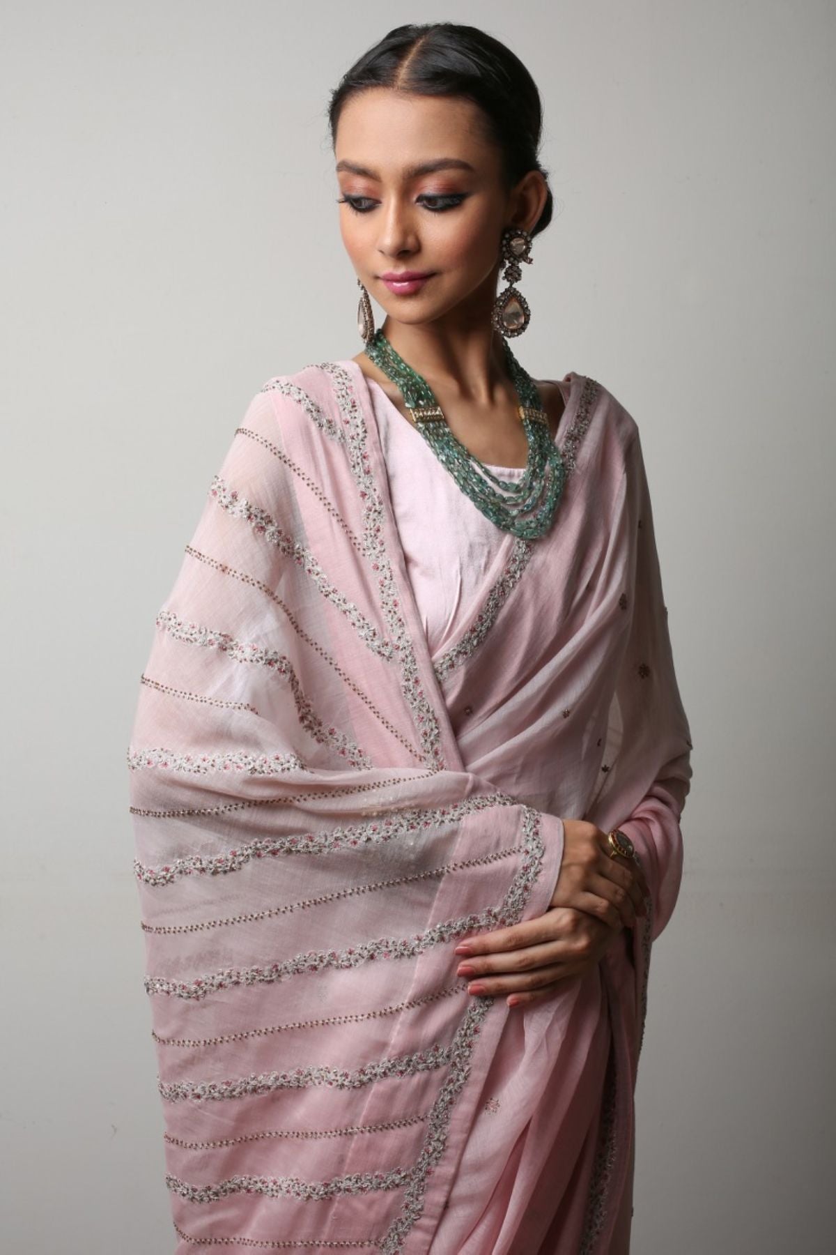 Gota Zardosi Saree Set