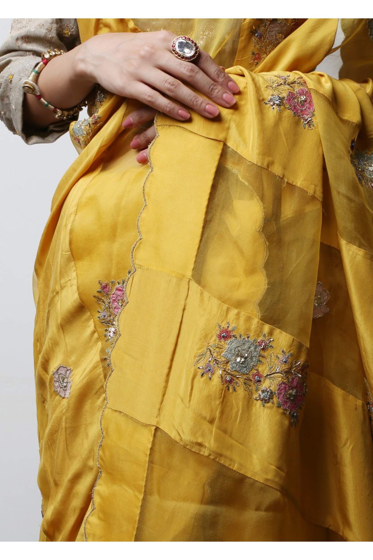 Habotai Silk Saree Set
