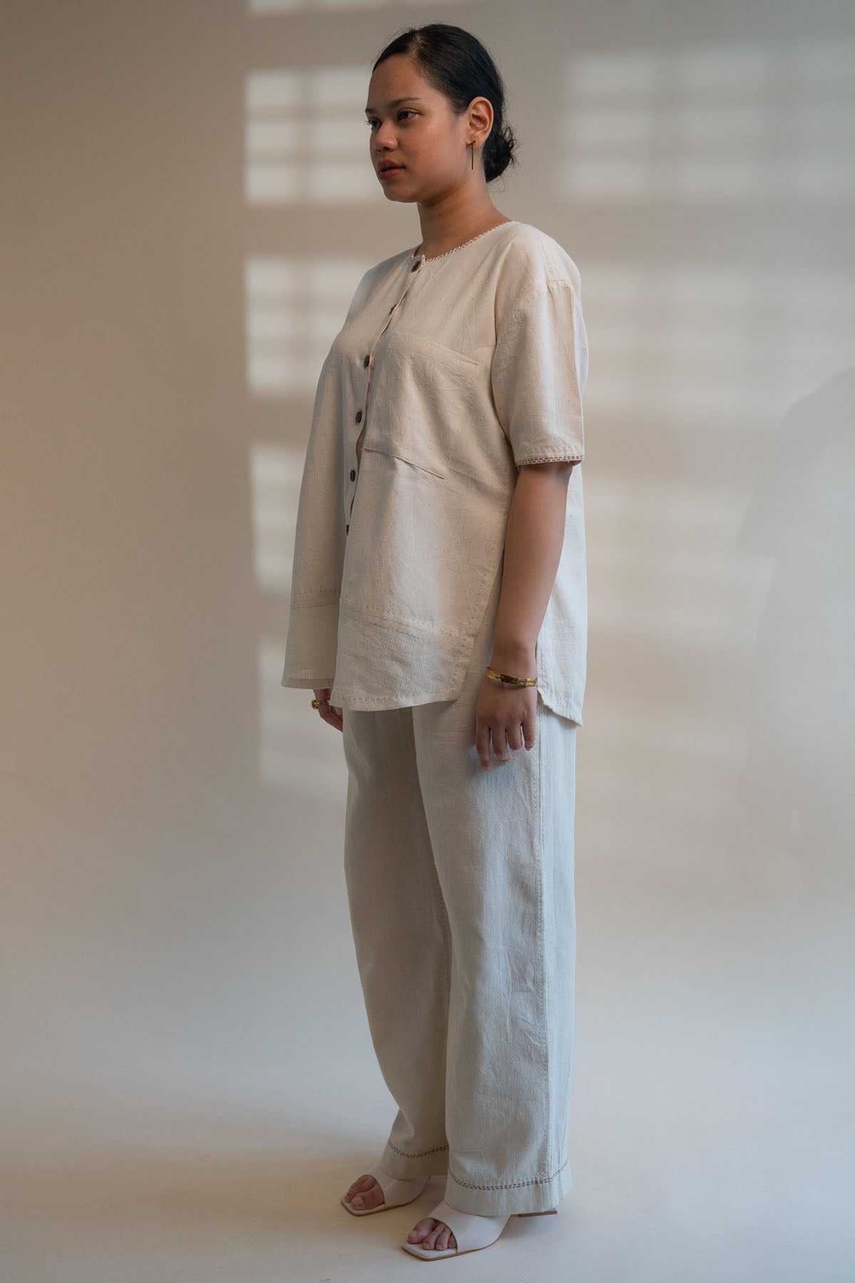 Half Sleeves Buttoned Shirt