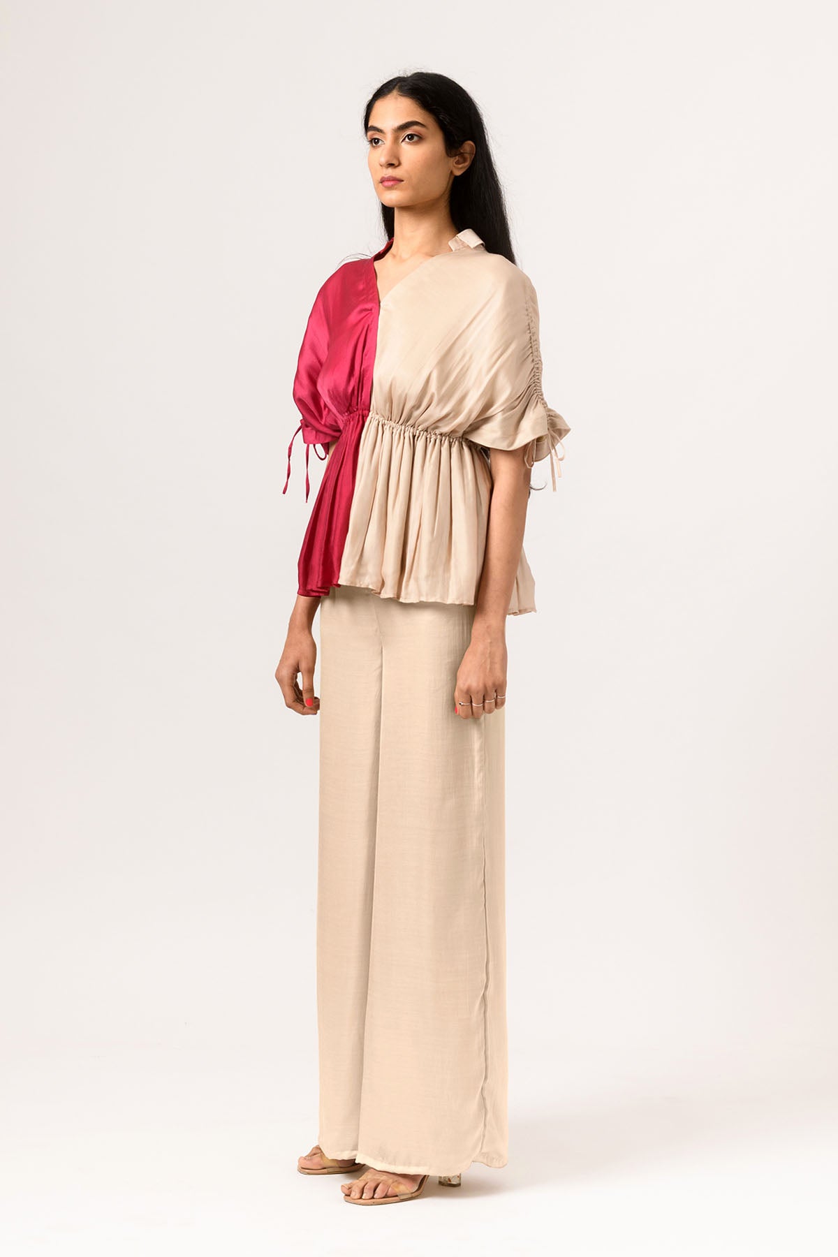 Half Sleeves Colour Block Top