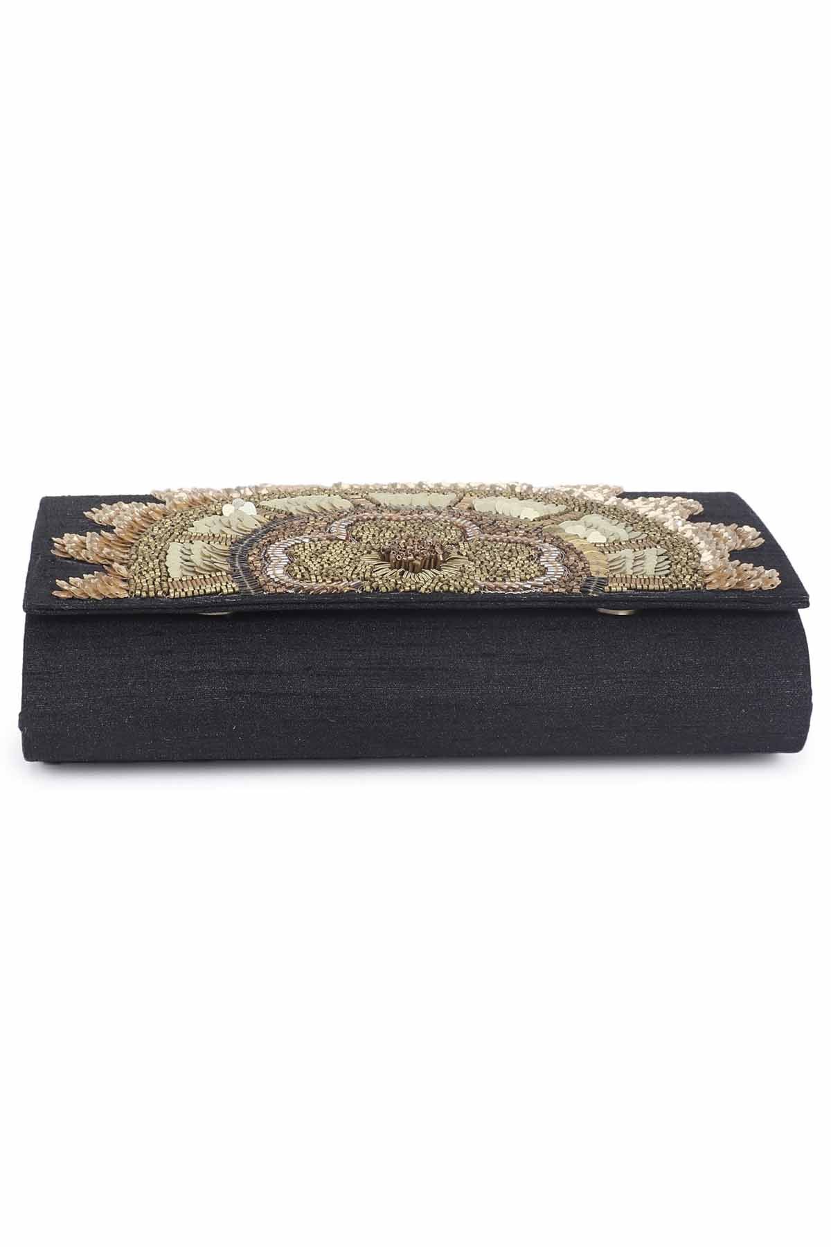 Half Sun Embroidered Clutch
