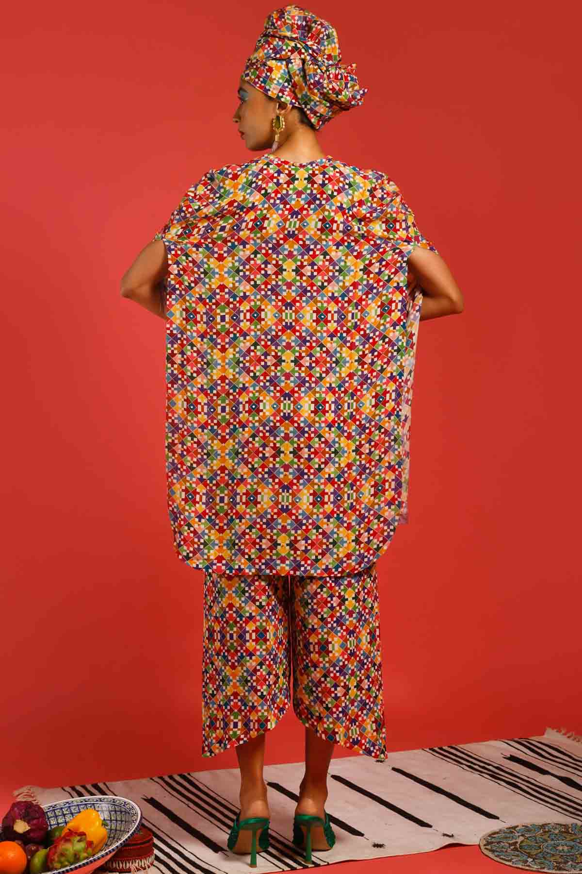 Halter Neck Cape Set