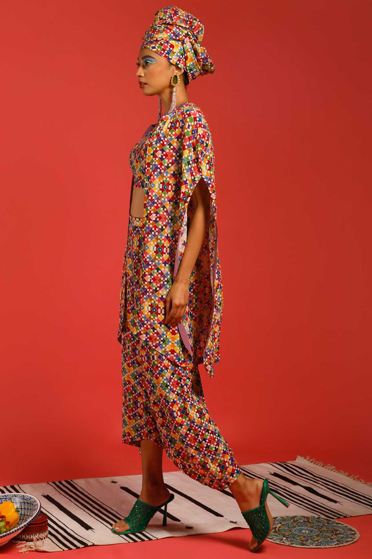 Halter Neck Cape Set