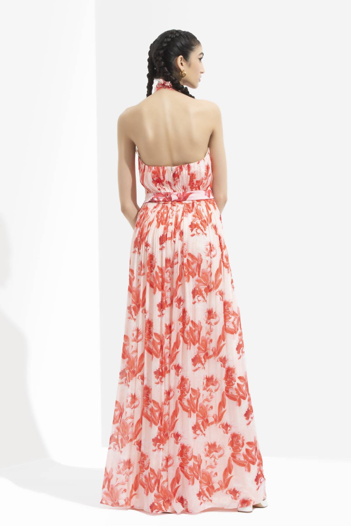 Halter Printed Jumpsuit