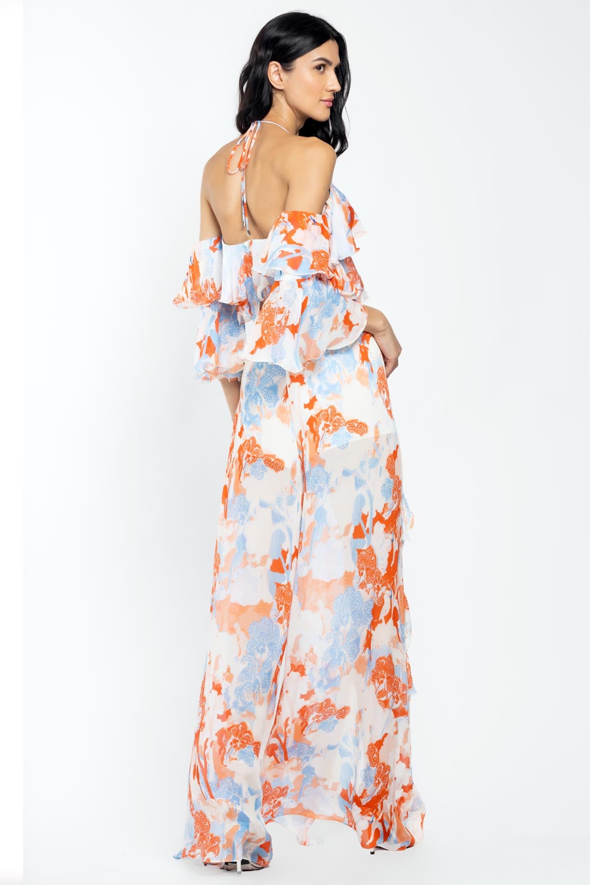 Halter Printed Top & Pant Set