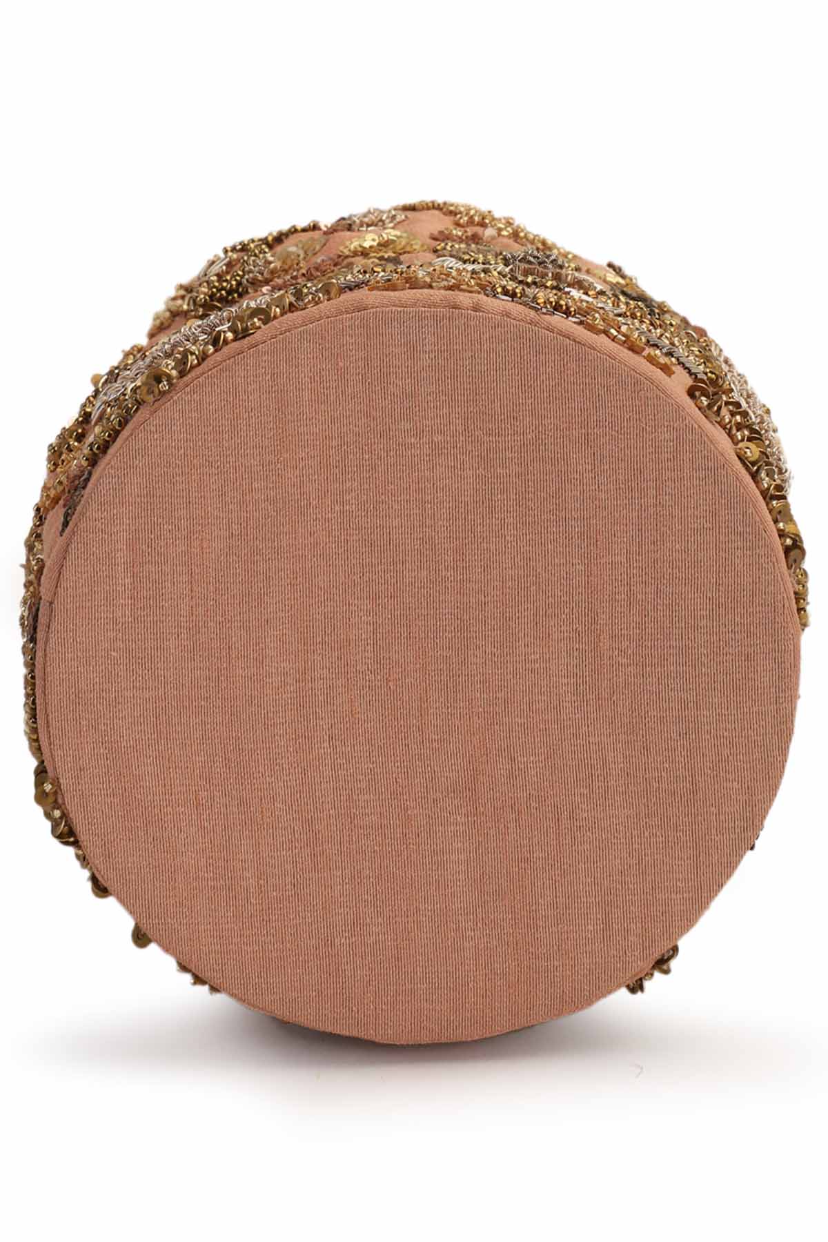 Pink Hand Embroidered Potli