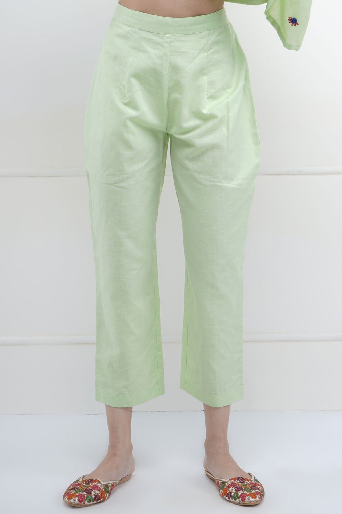 Light Green Thread Tunic Set