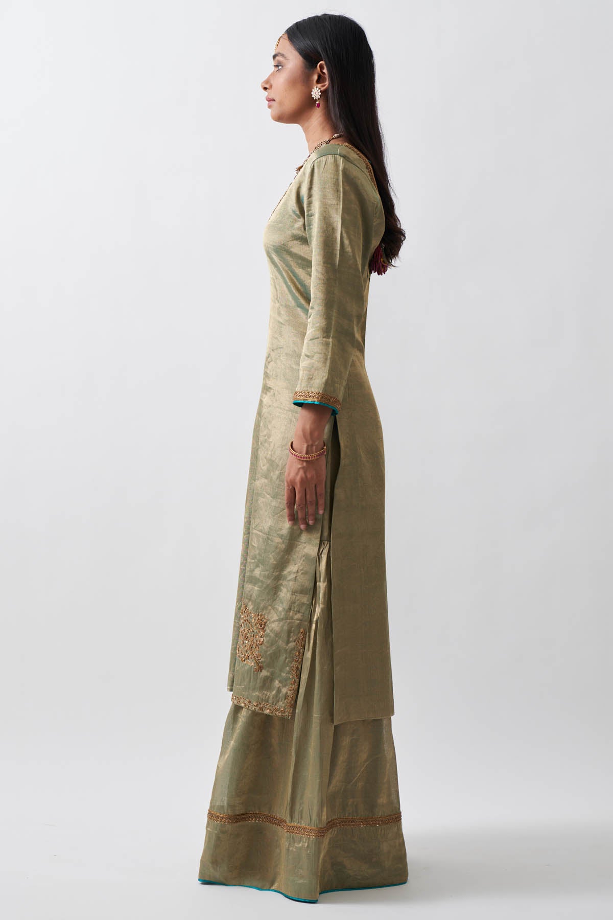 Handwoven Zardosi Sharara Set