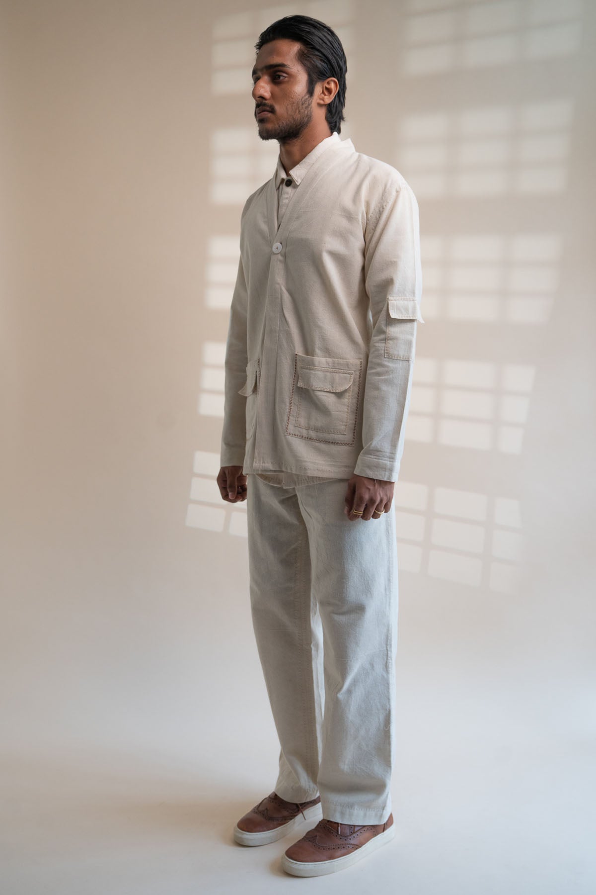 Haori Pocket Cotton Jacket