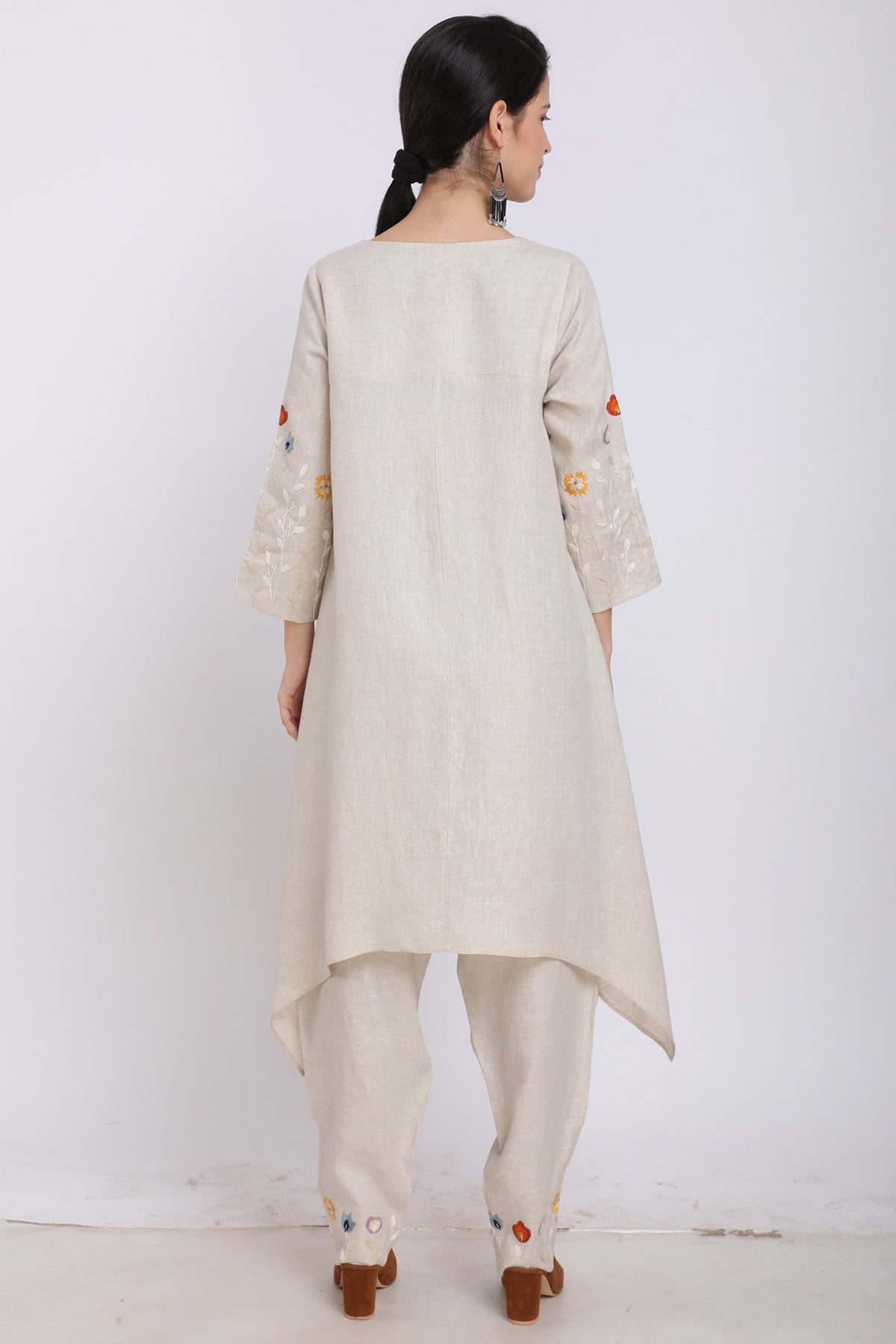 High Low Embroidered Tunic
