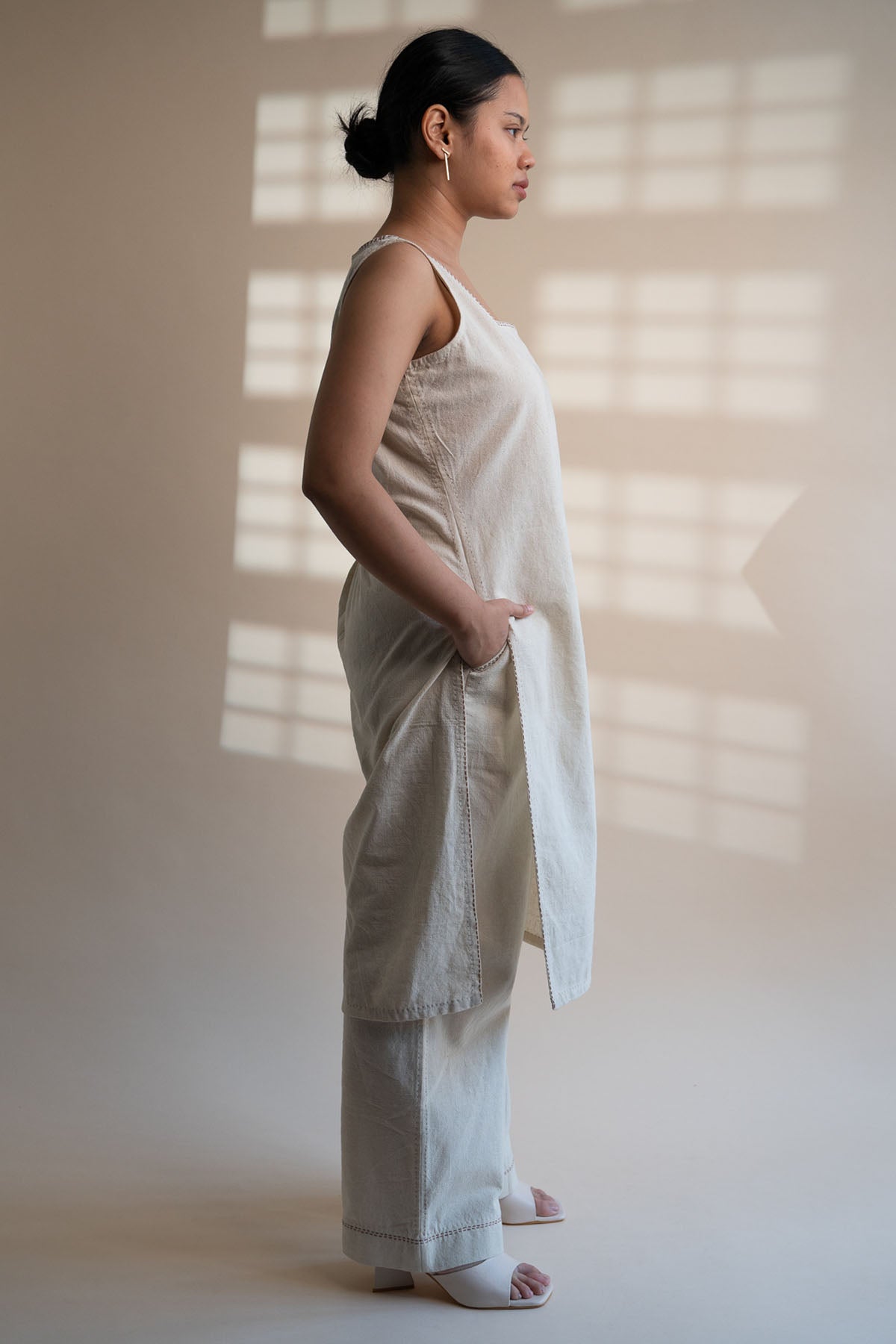 High Slit Kantha Tunic