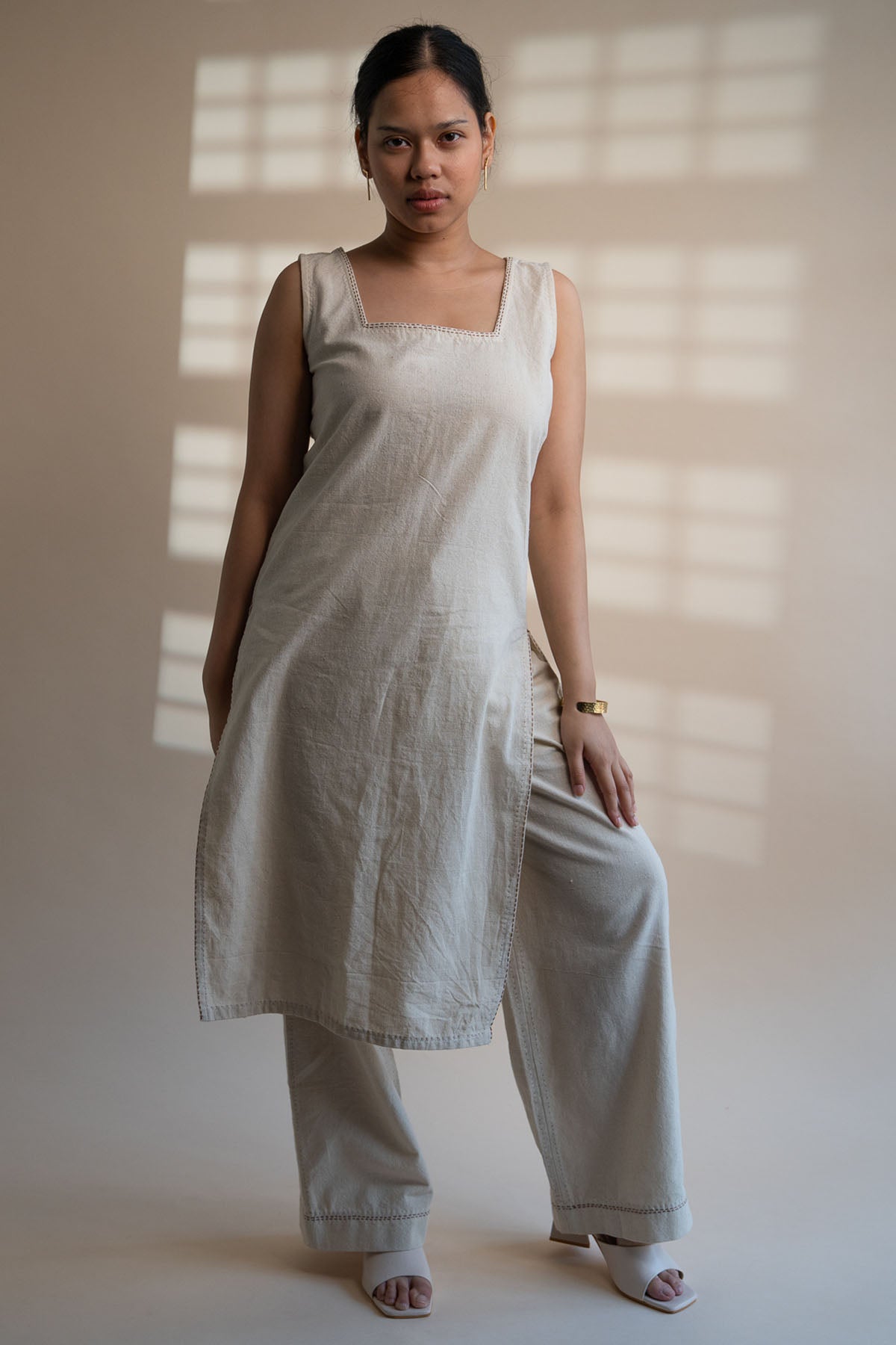 Buy Designer High Slit Tunic & Pants Set By Lafaani