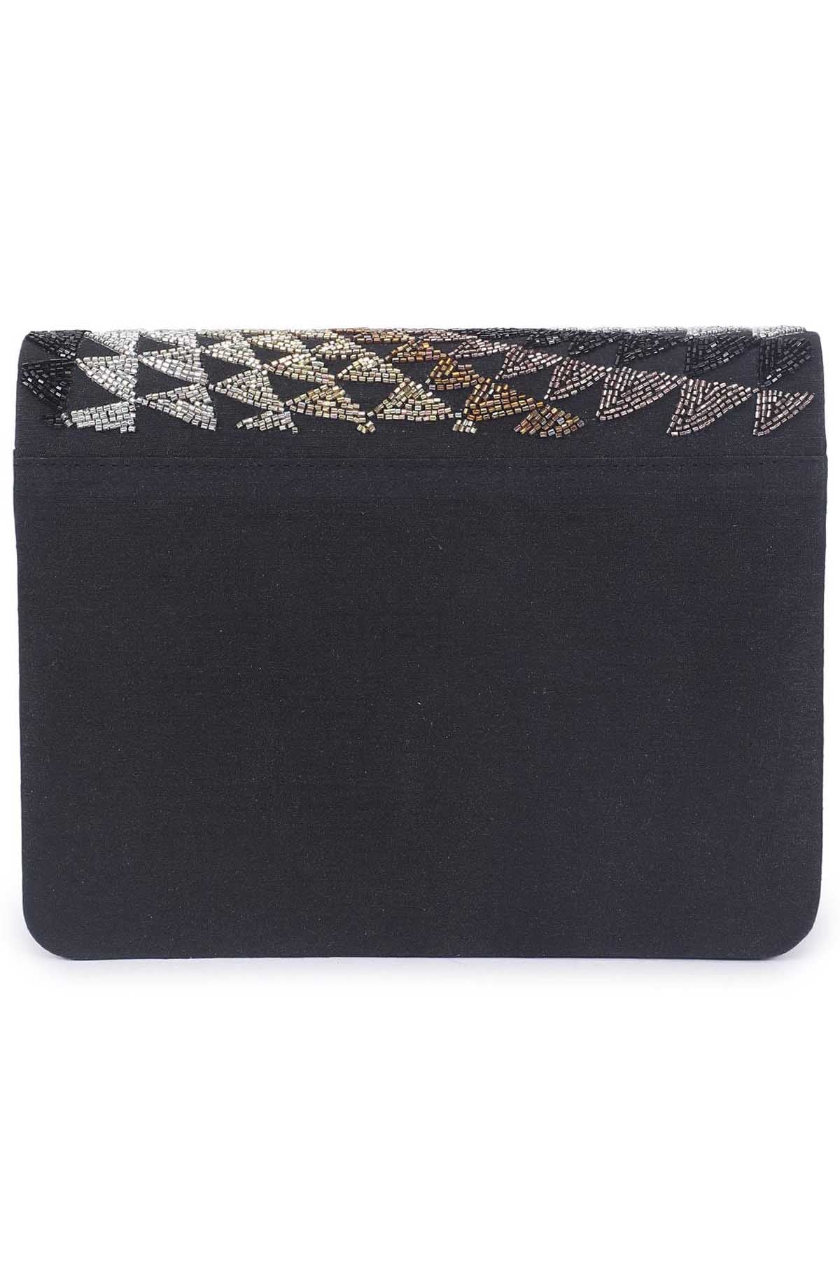 Illusion Embroidered Clutch