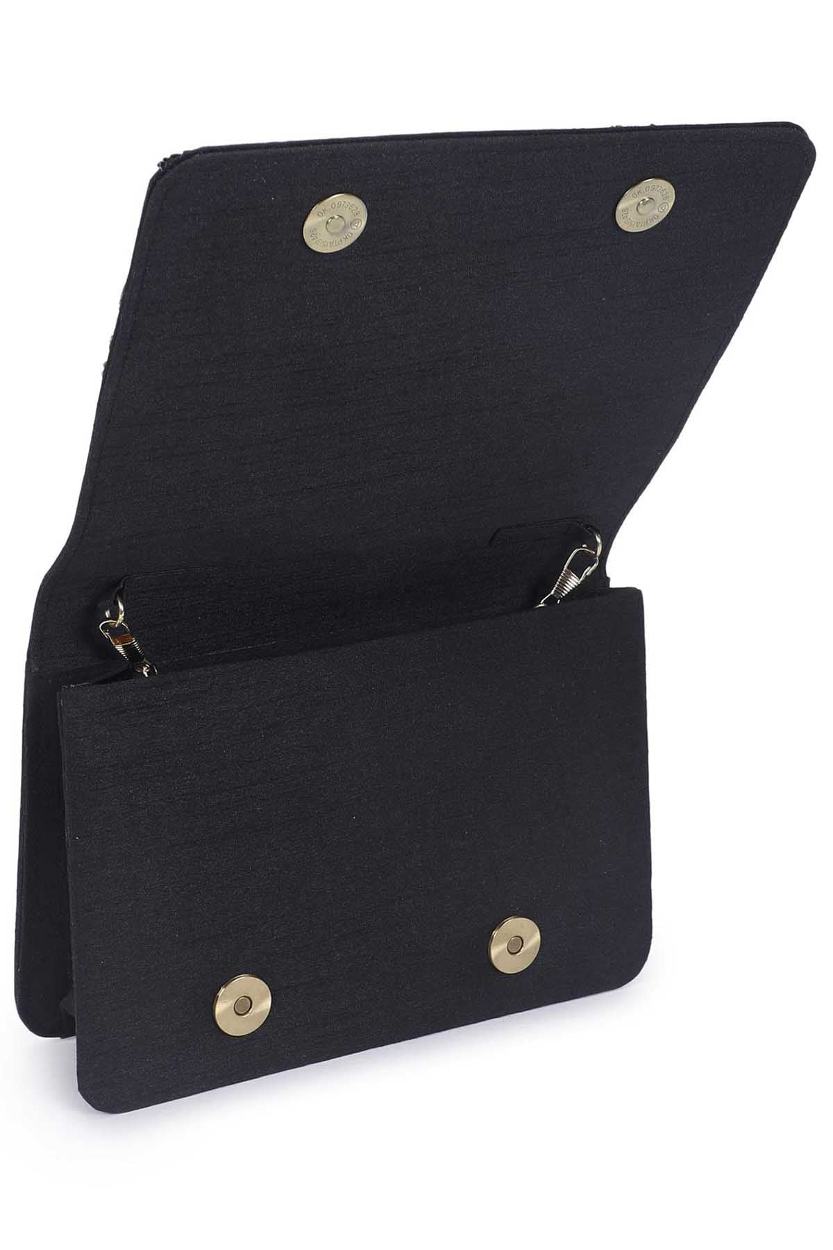 Illusion Embroidered Clutch