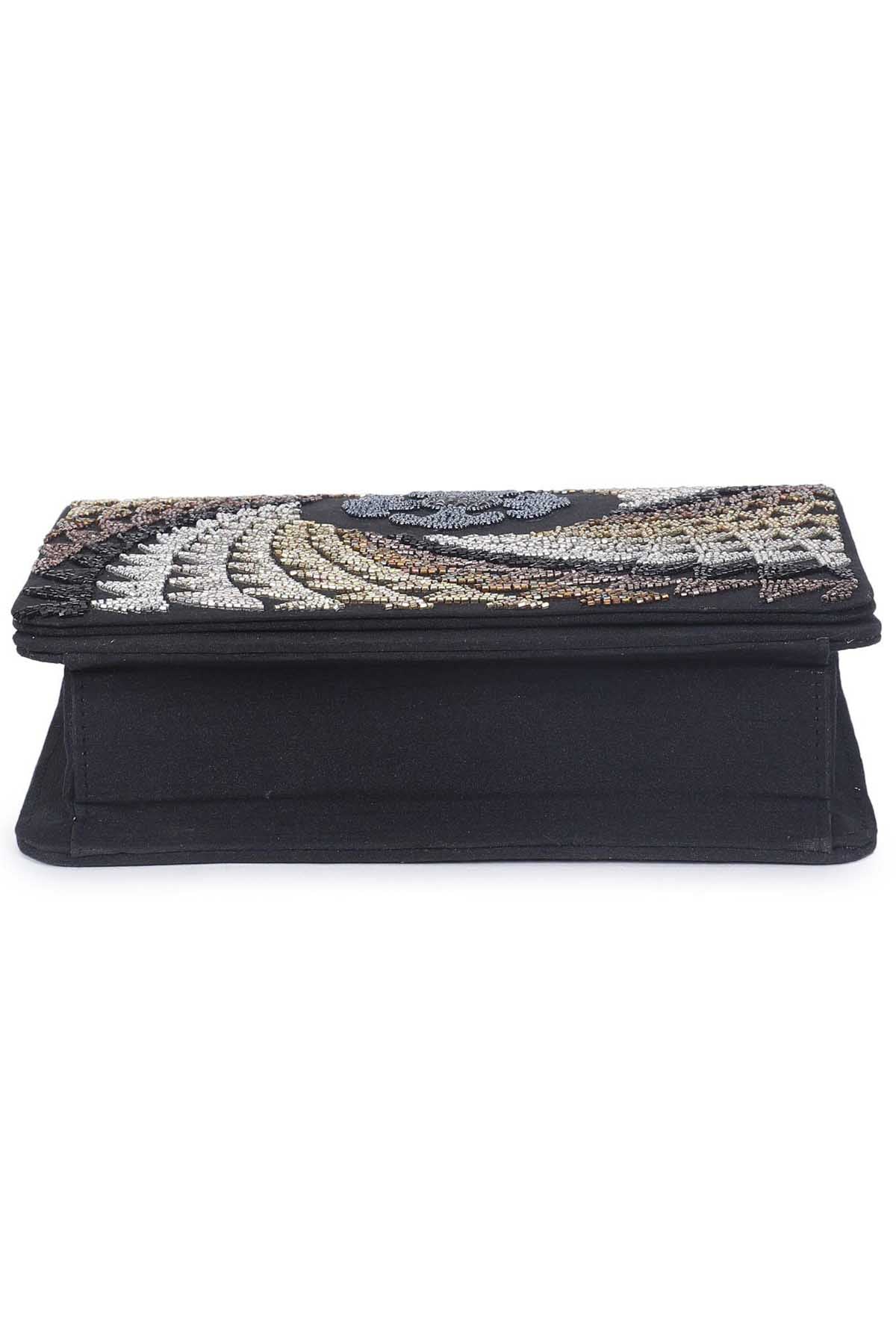 Illusion Embroidered Clutch