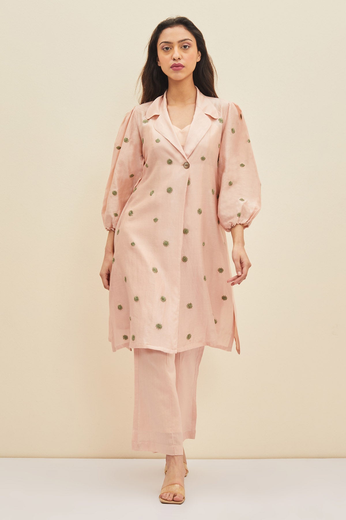 Jacket Style Floral Dress