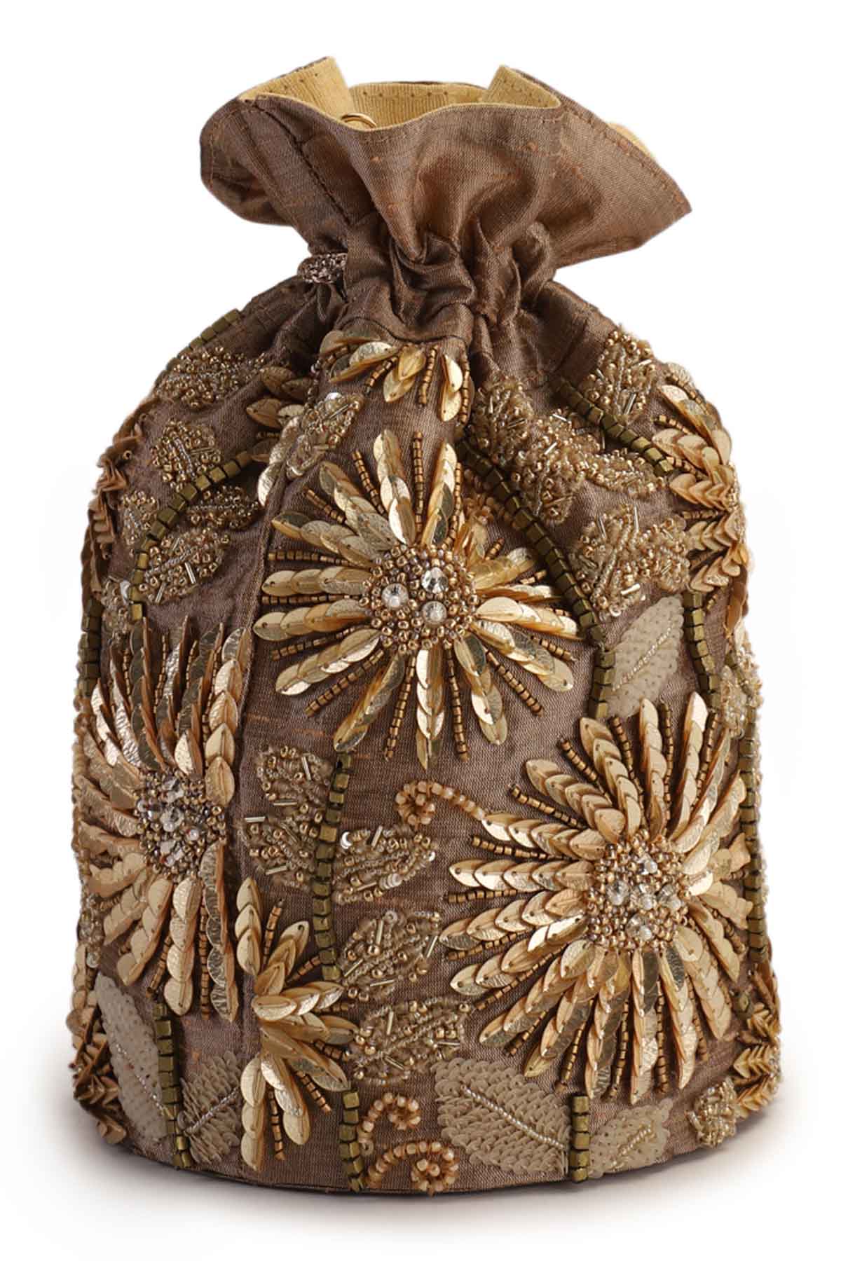 Kaapi Flower Potli Bag