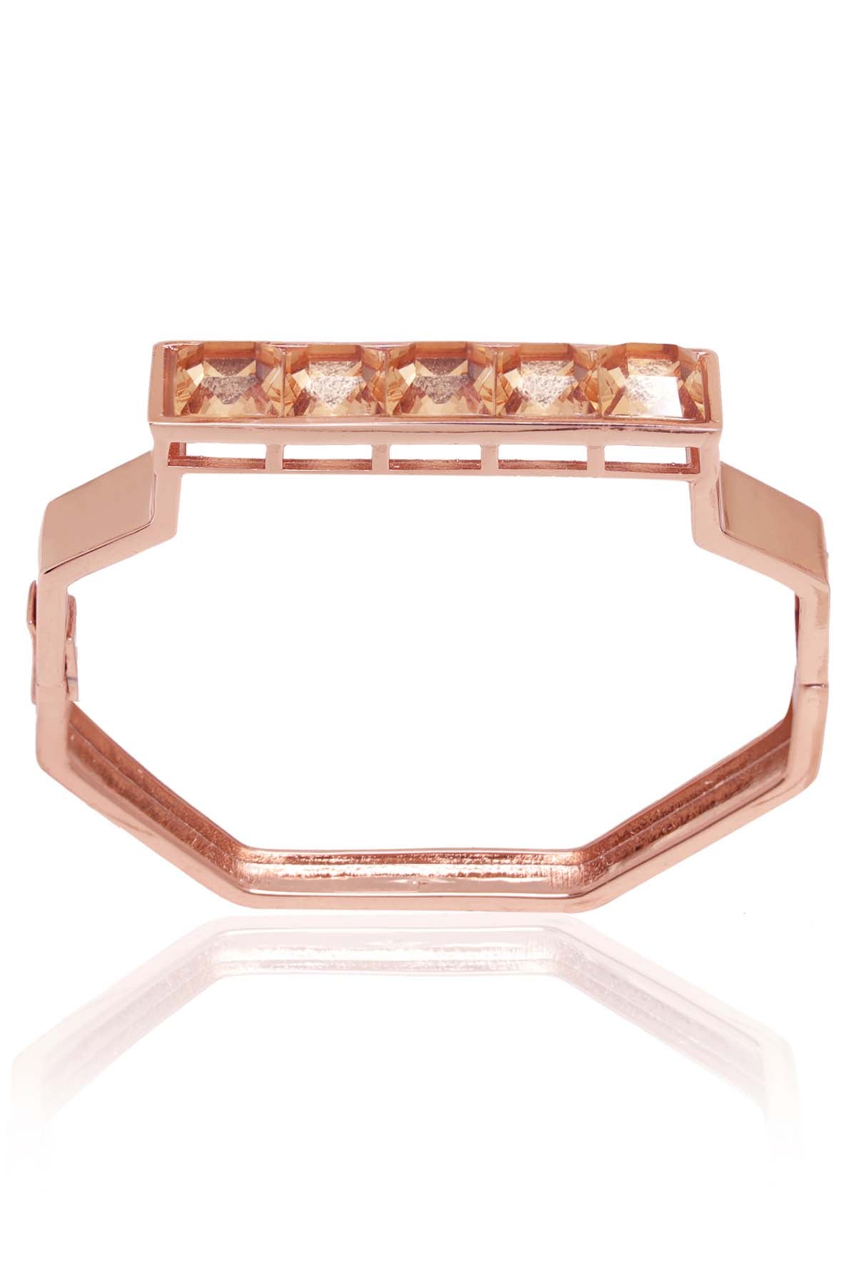 Gold Kada Swarovski Bracelet