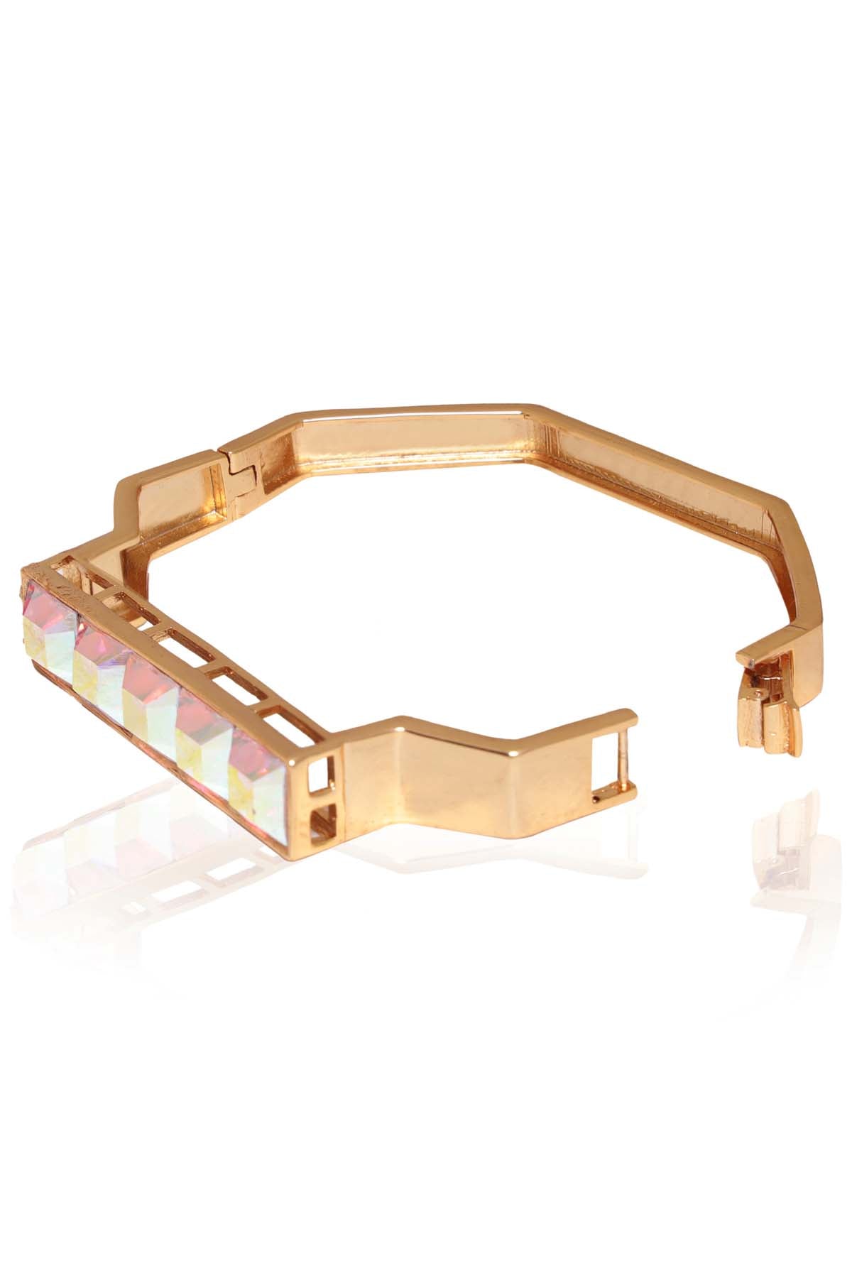 Gold Kada Style Brass Bracelet