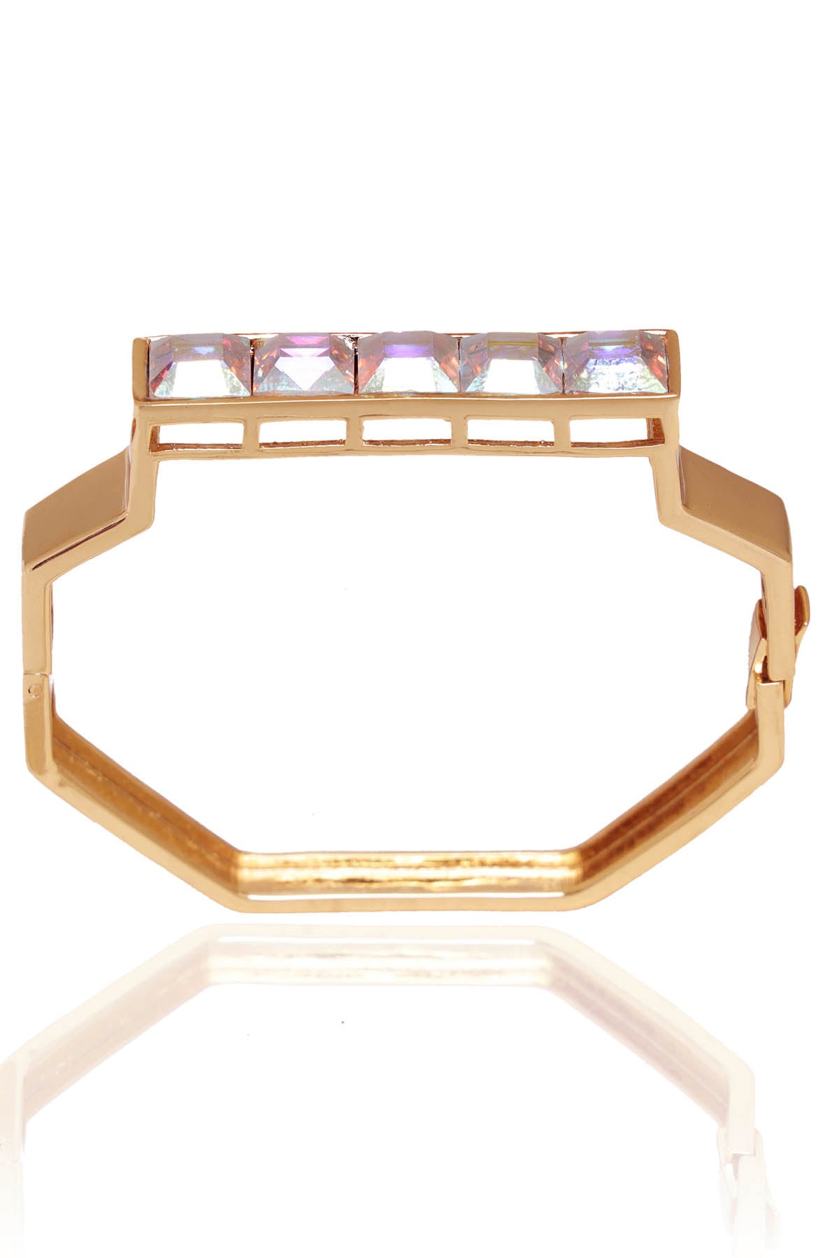 Gold Kada Style Brass Bracelet