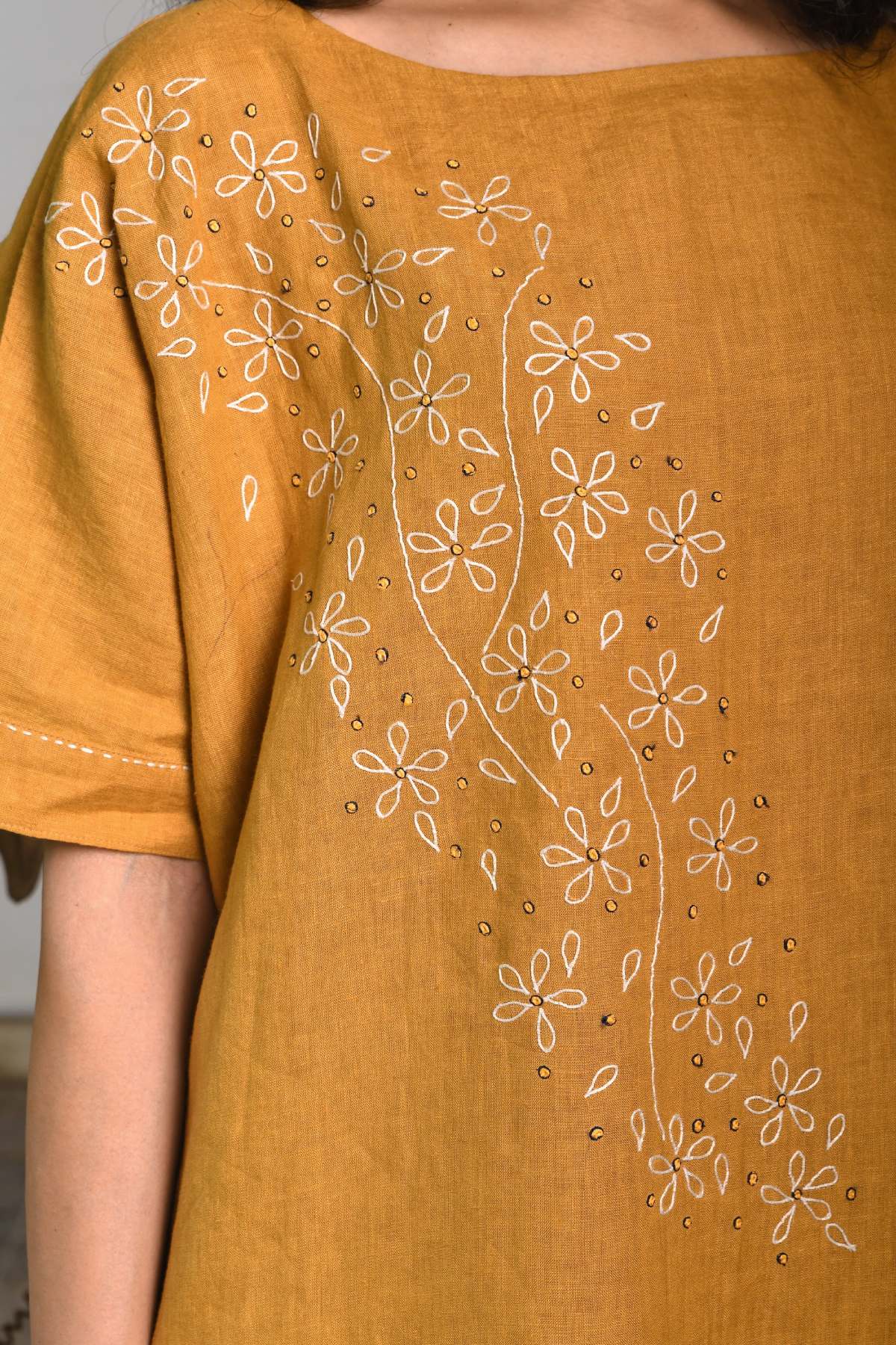 Kaftan Style Linen Top